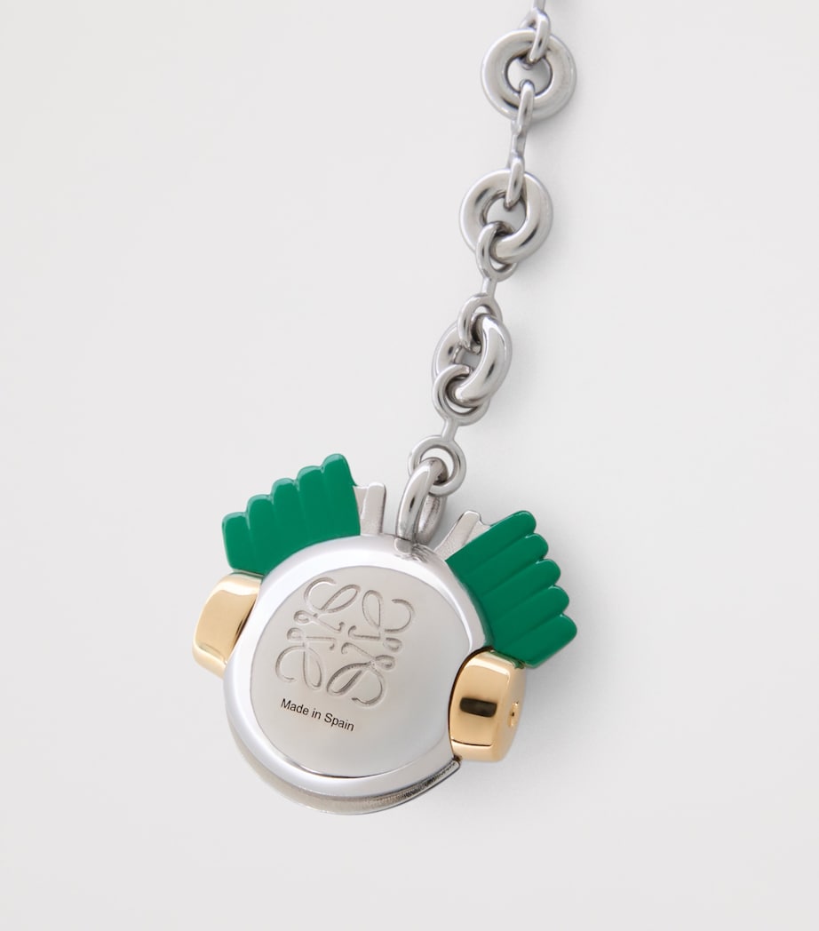 LOEWE x Louis Wain Metal Robot Keychain Silver/multicolor Image 3