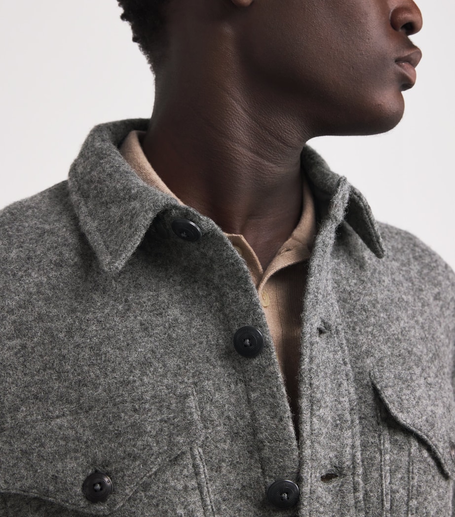 Wool Overshirt GREY Image 6