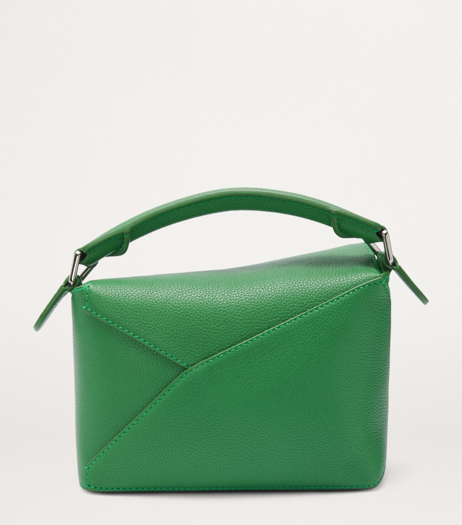 Mini Leather Puzzle Edge Top-Handle Bag TROPICAL GREEN Image 2