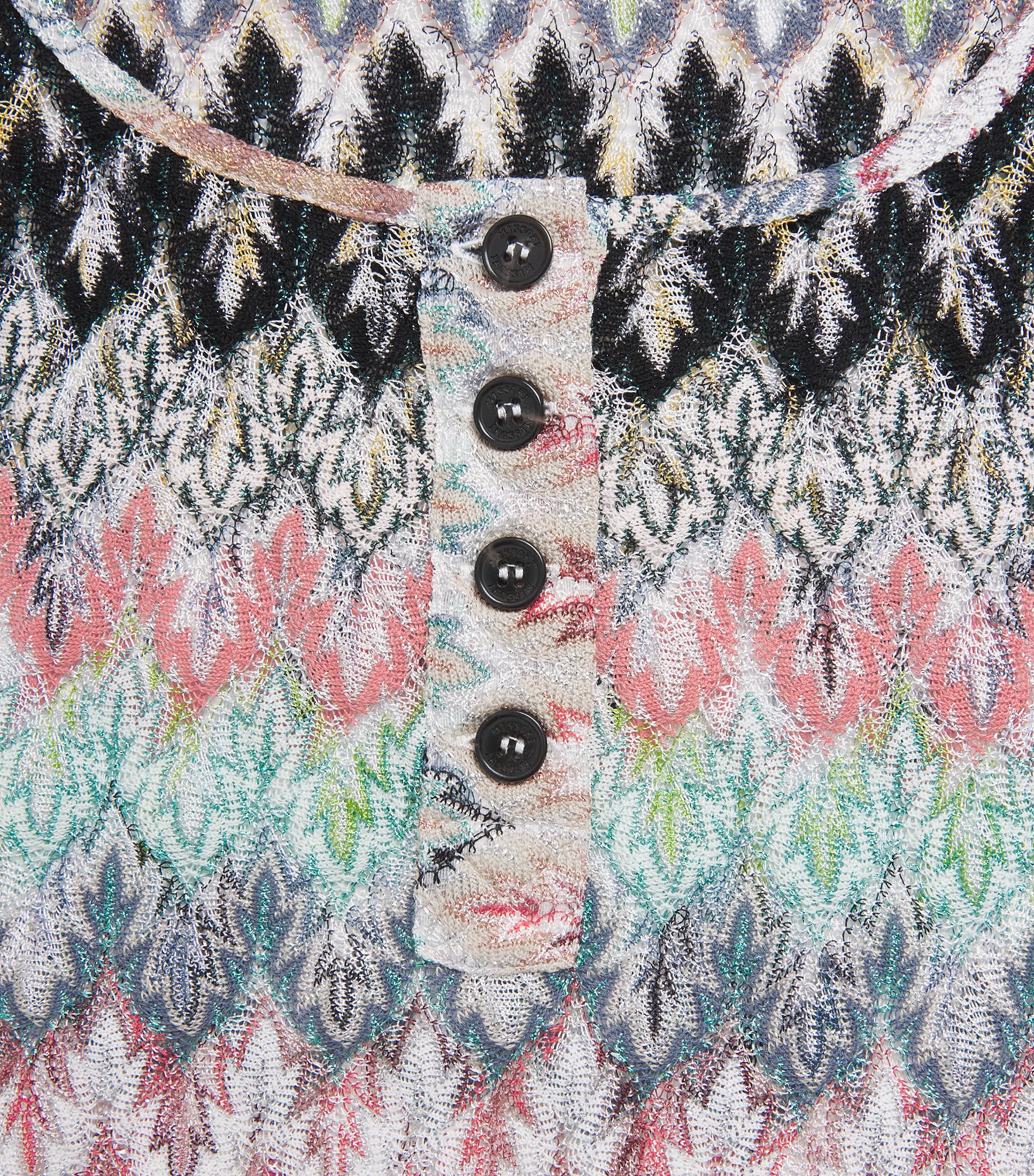 Missoni Multi Metallic Lace Zigzag Tank Top | Harrods US