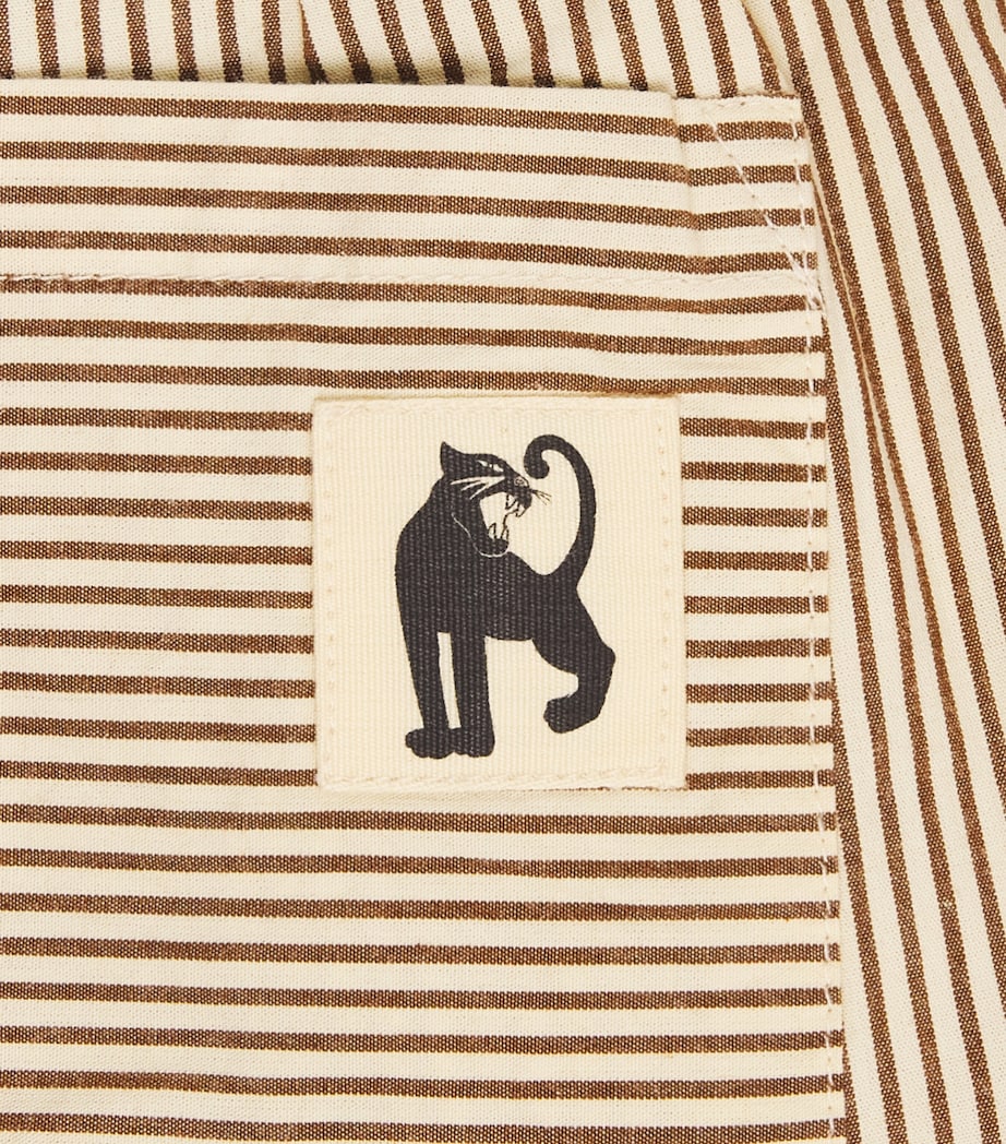 Mini Rodini Cotton Poplin Stripe Shorts (3-11 Years) Image 3