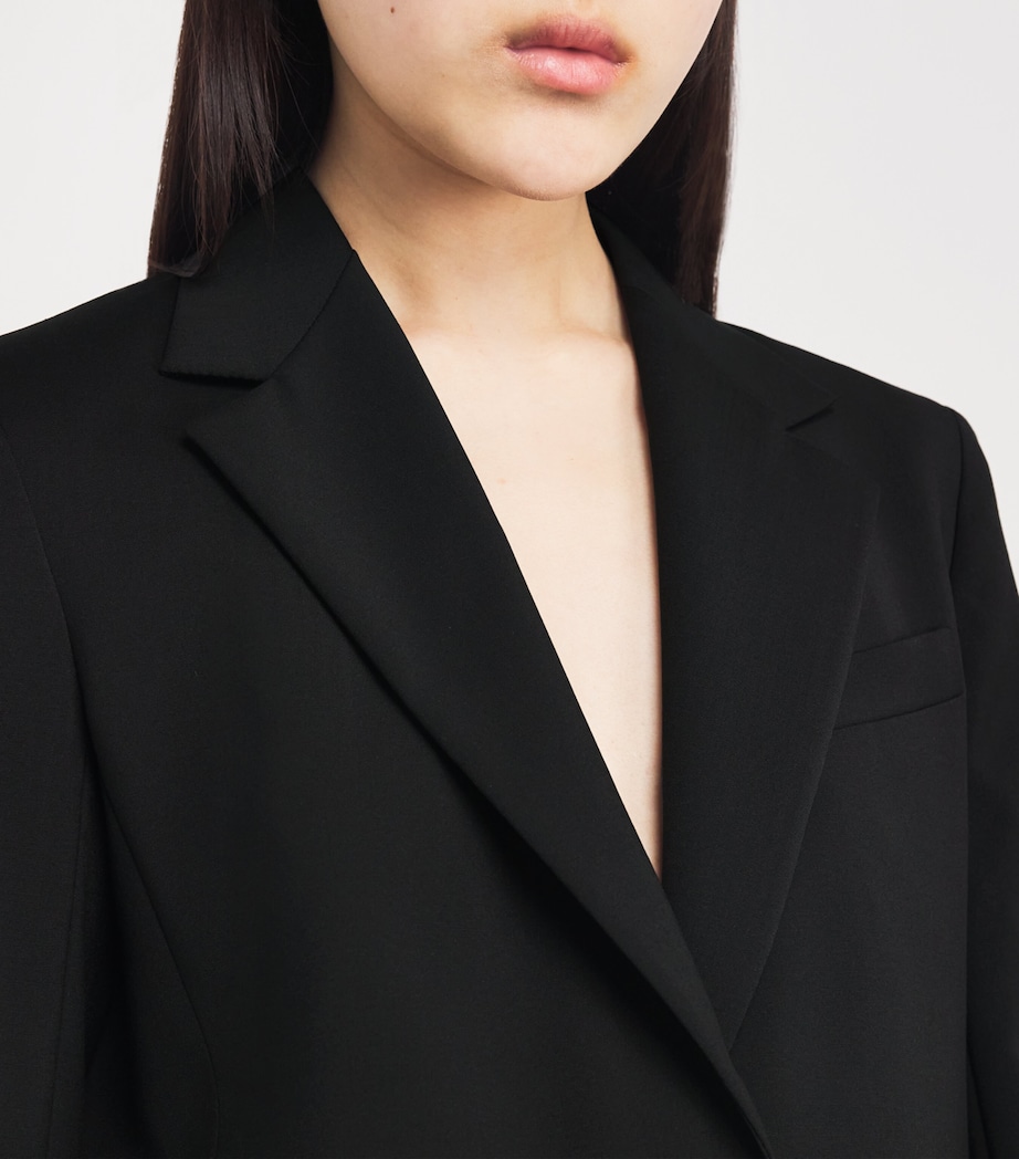 Virgin Wool Blazer BLACK Image 6