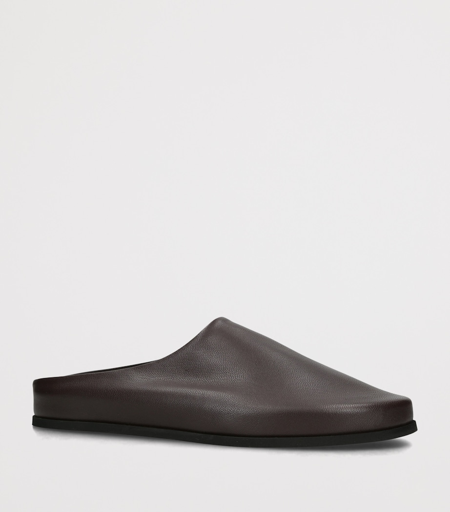 Dear Frances Leather Vico Clogs Dark Brown Image 3