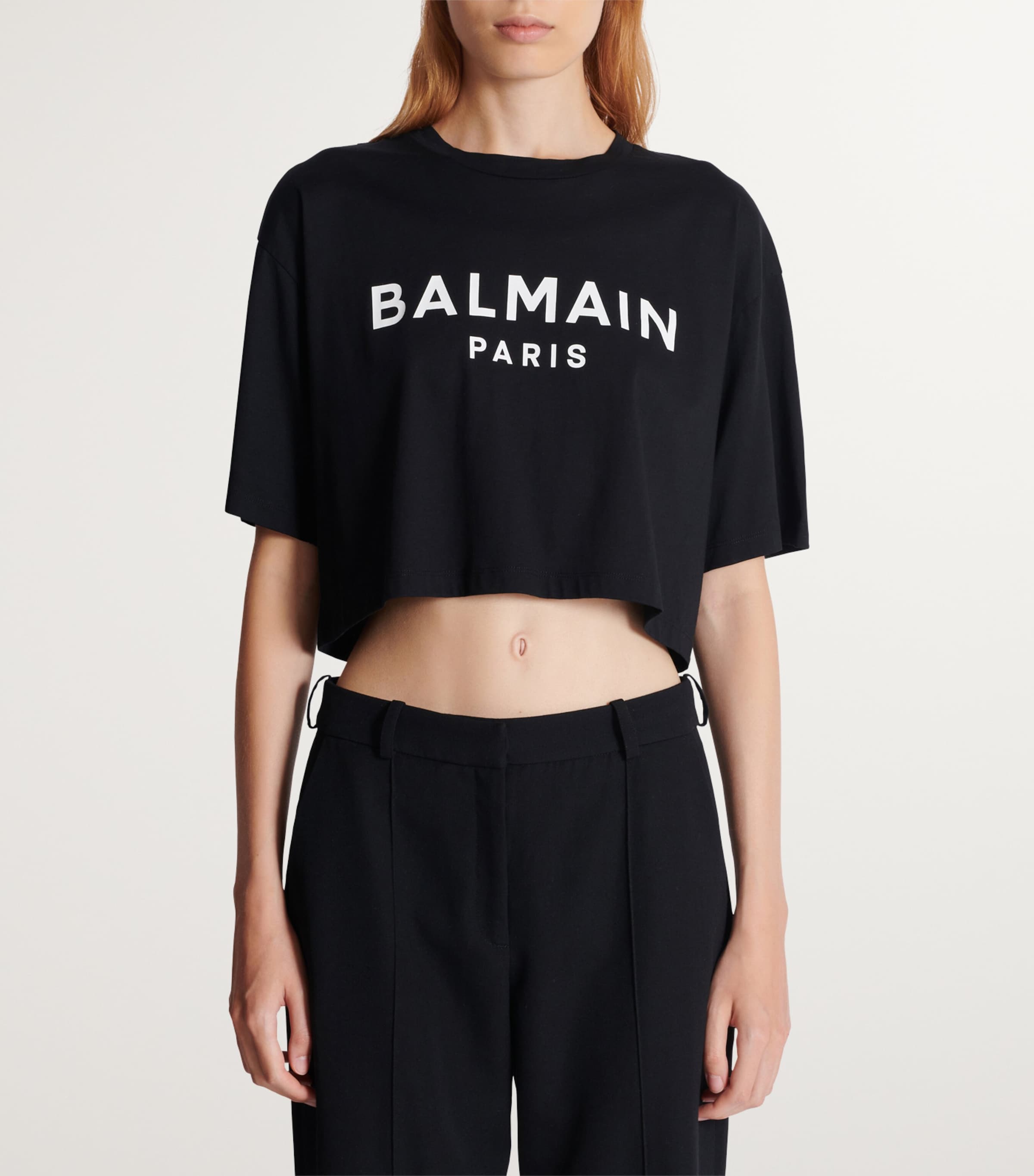 Cropped Logo T-Shirt EAB NOIR/BLANC Image 3