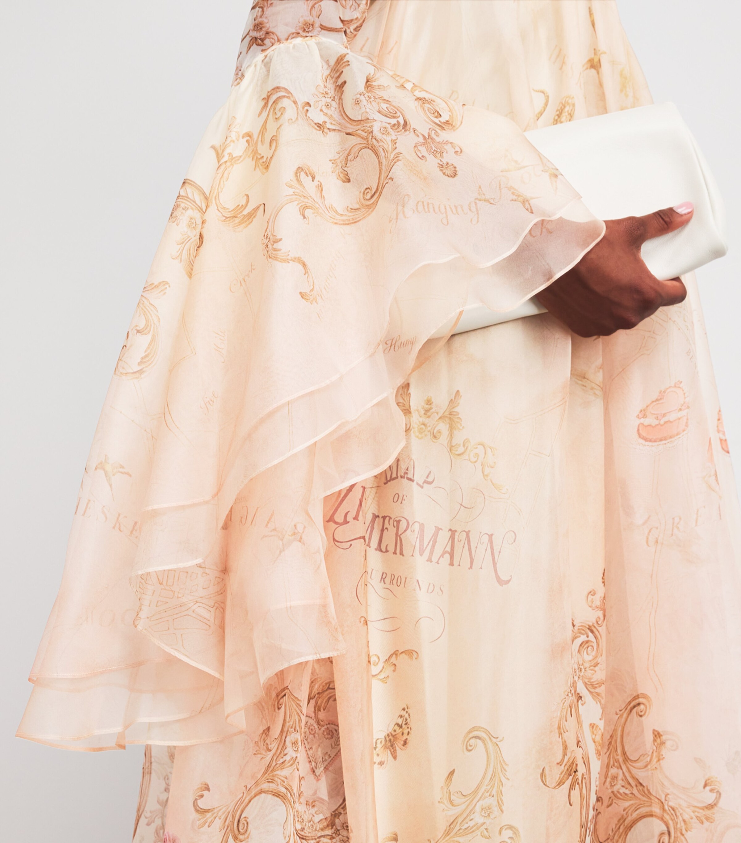 Silk Hypnotic Maxi Dress MAP PRINT Image 4