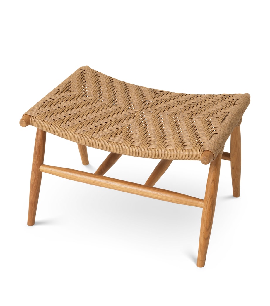 Eichholtz Teak Laroc Outdoor Chair and Footstool Ntrl Tk+fx Rtn Image 5