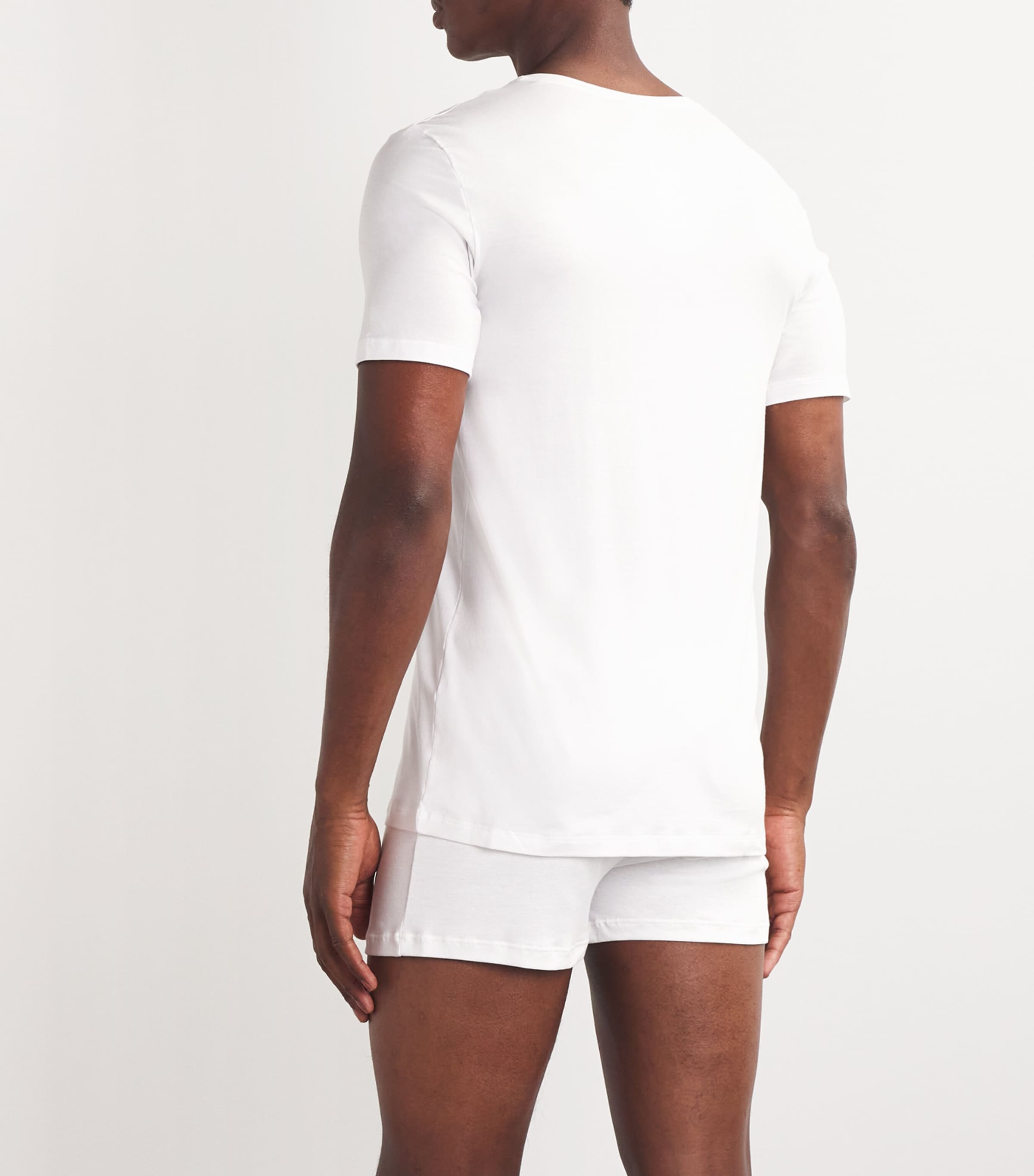 Cotton Superior Short Sleeve T-Shirt WHITE Image 4