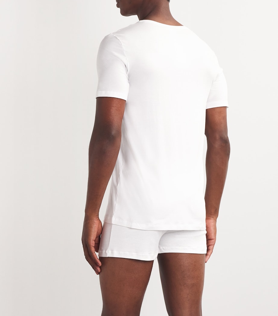 Cotton Superior Short Sleeve T-Shirt WHITE Image 4