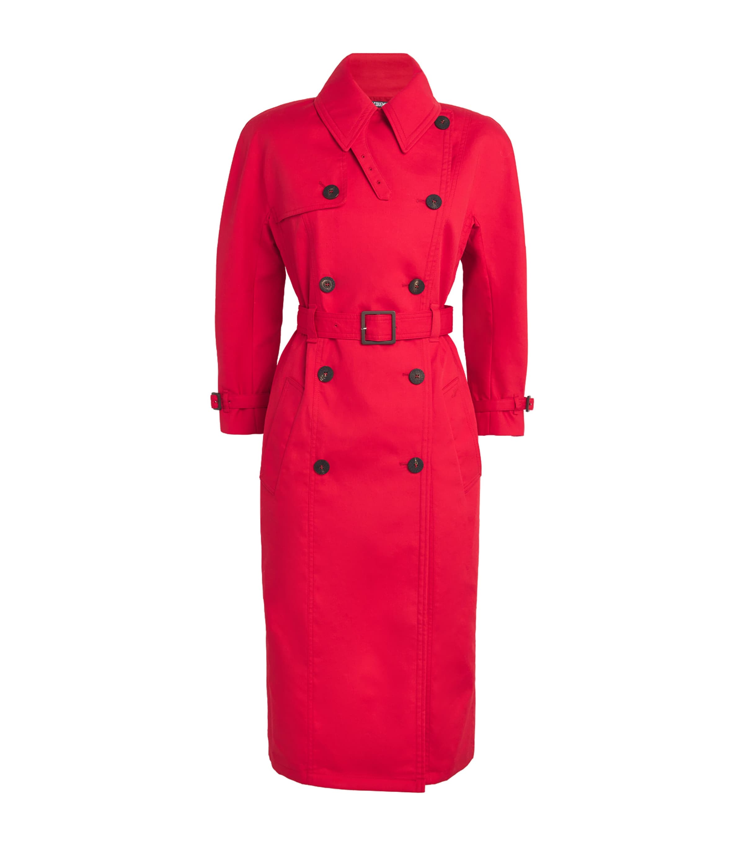 Jacquemus Cotton-blend Trench Coat In Red