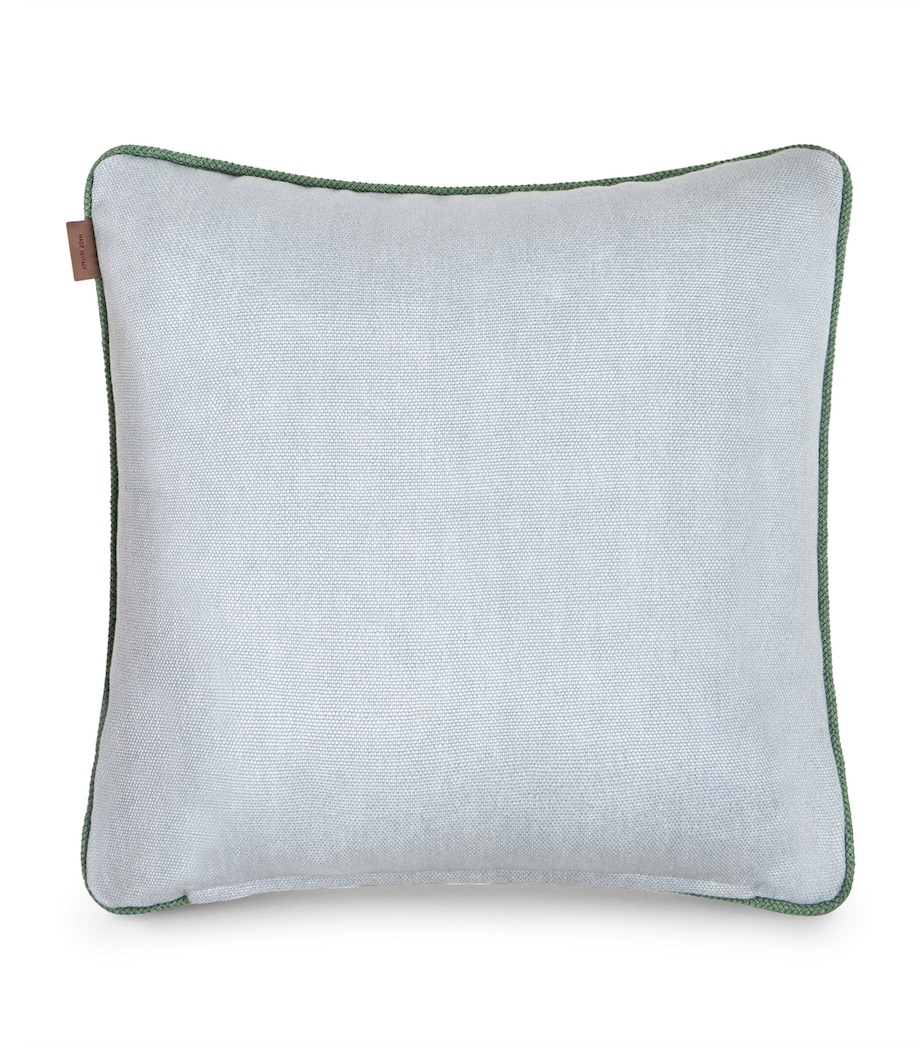 Linen Somerset Embroidered Cushion (45cm x 45cm) B0071 PALE BLUE Image 2