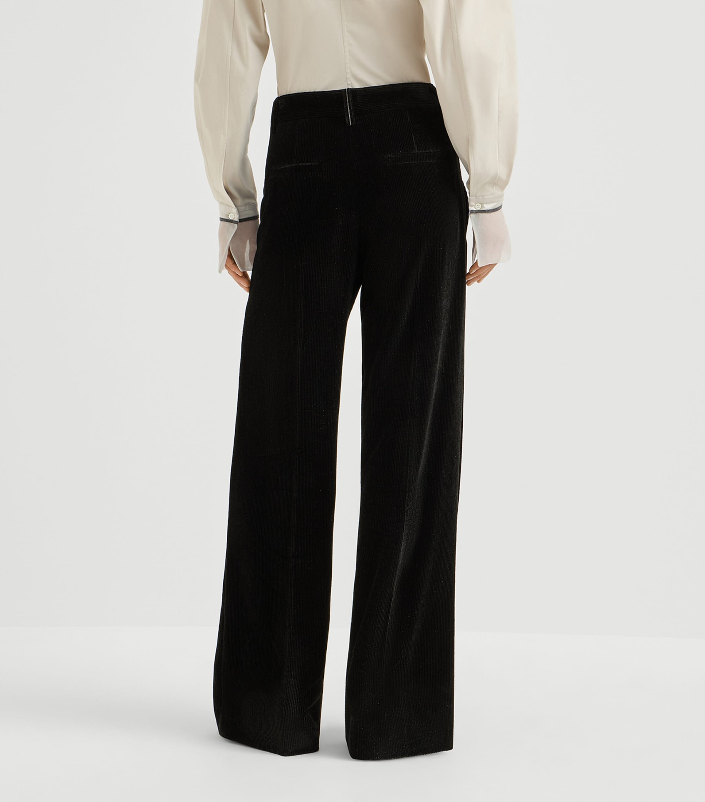 Brunello Cucinelli Womens Corduroy Sparkling Trousers Image 3