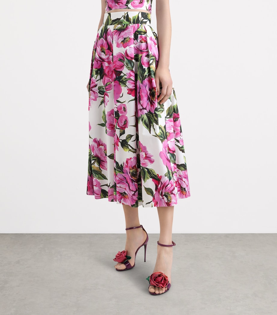 Floral Voluminous Pleated Skirt HA5KR-PEONIE Image 3