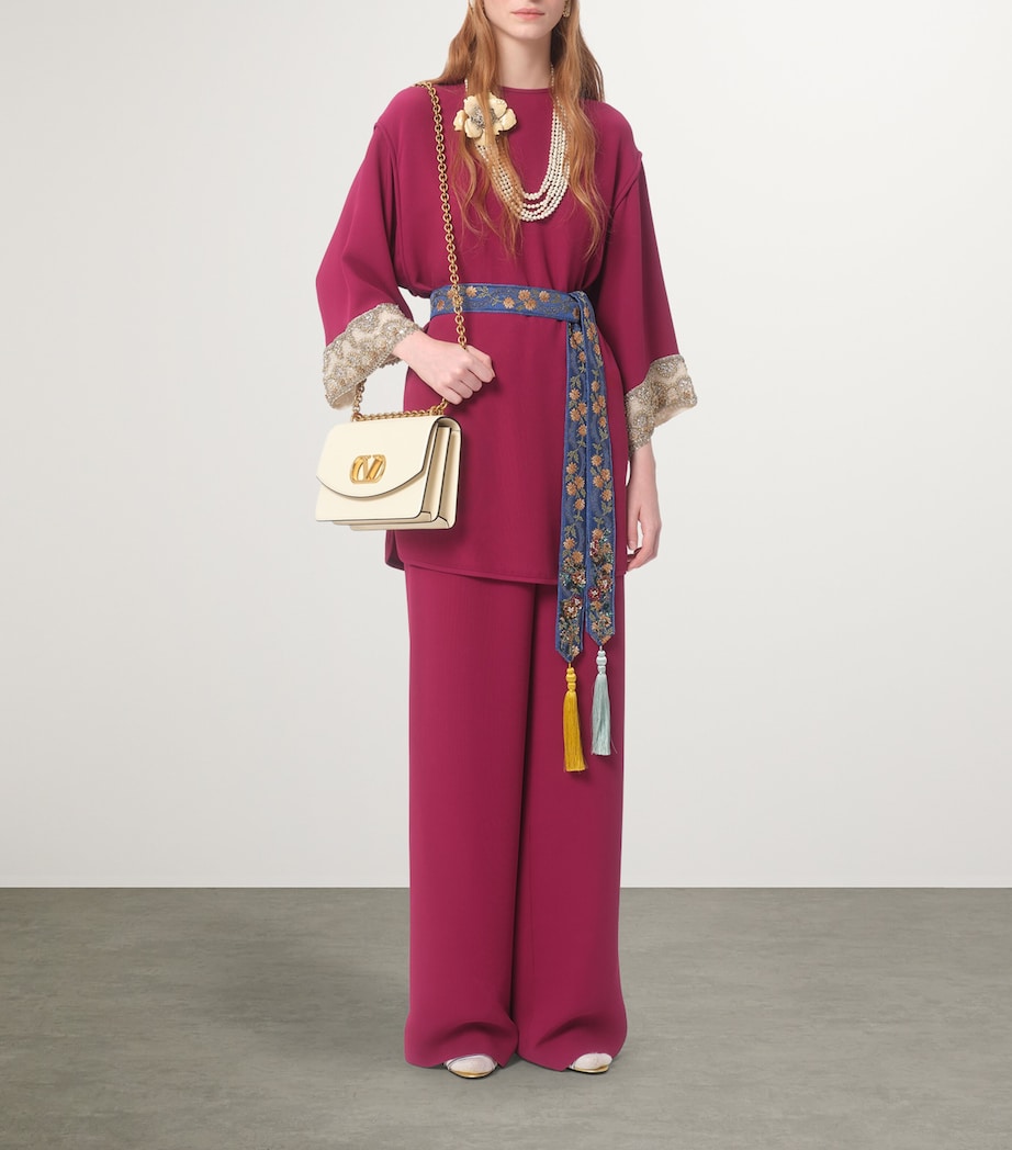 Silk Embroidered Kaftan Top RAL Image 7