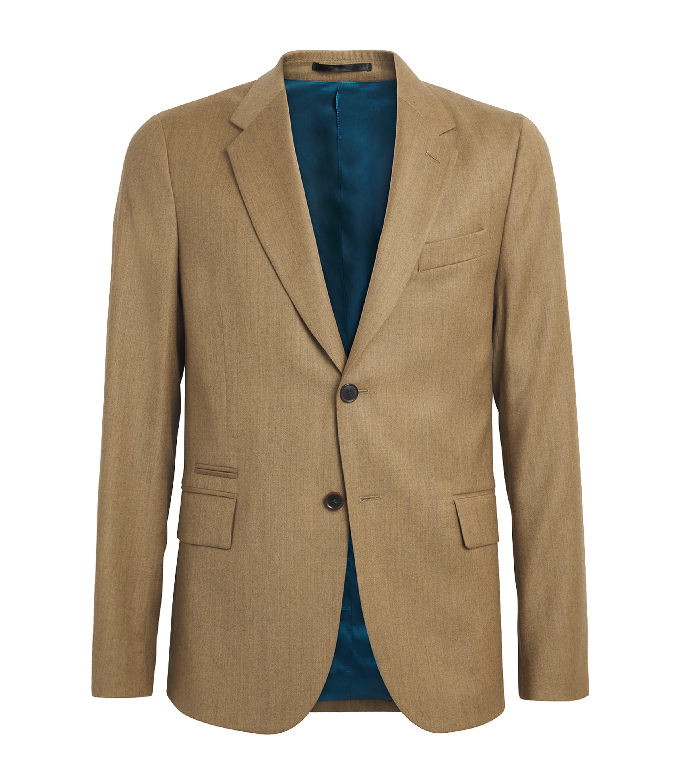 Paul Smith Wool Single-breasted Blazer In Brown