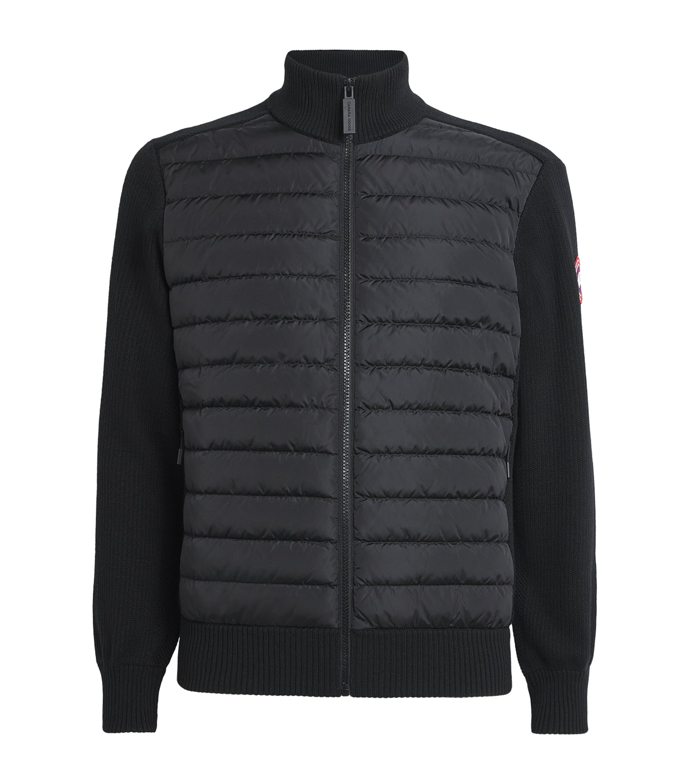 Canada Goose Down-merino Wool Hybridge Puffer Jacket In Black