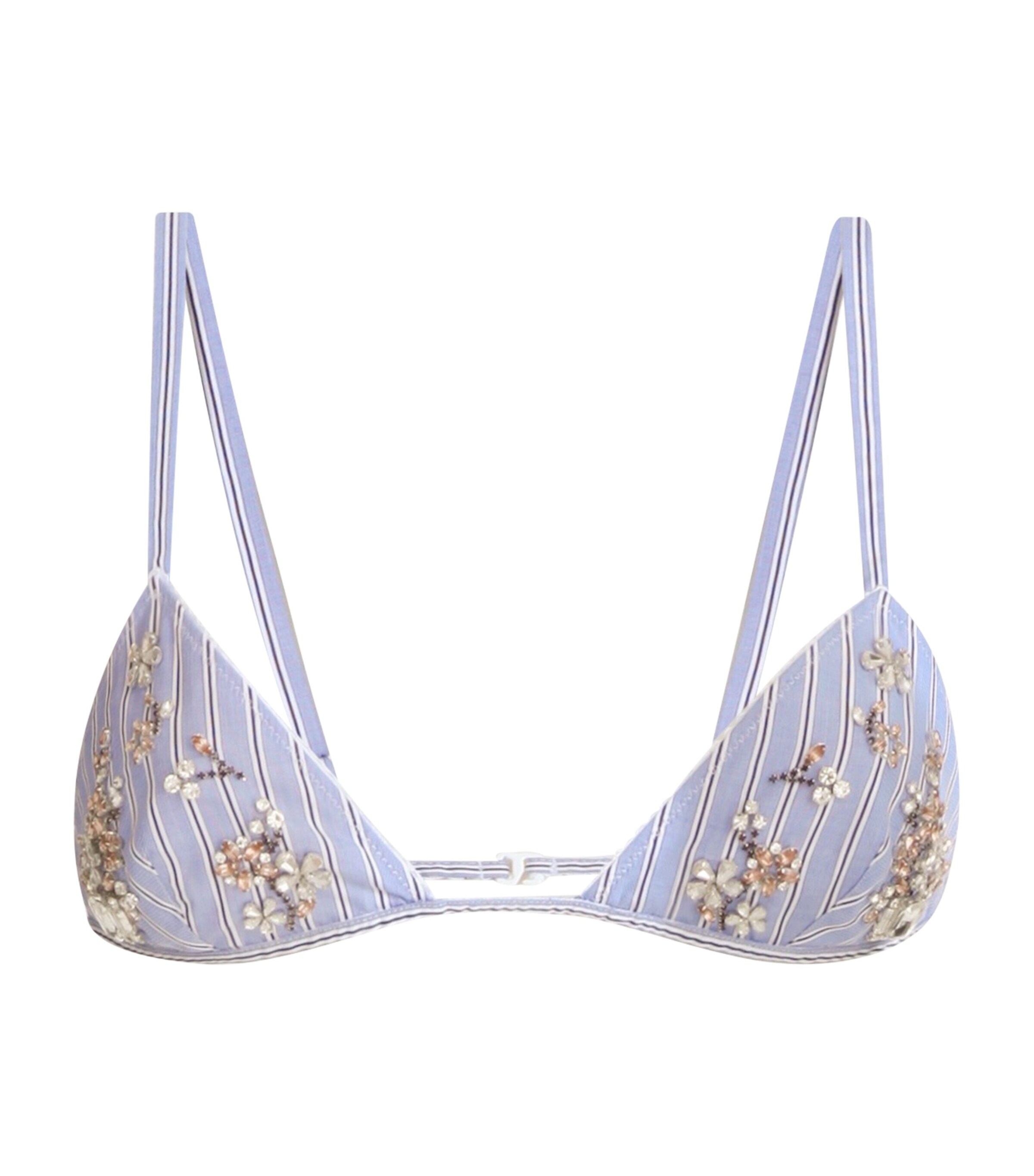 Dolce&Gabbana Womens Embellished Bralette Stri Image 1
