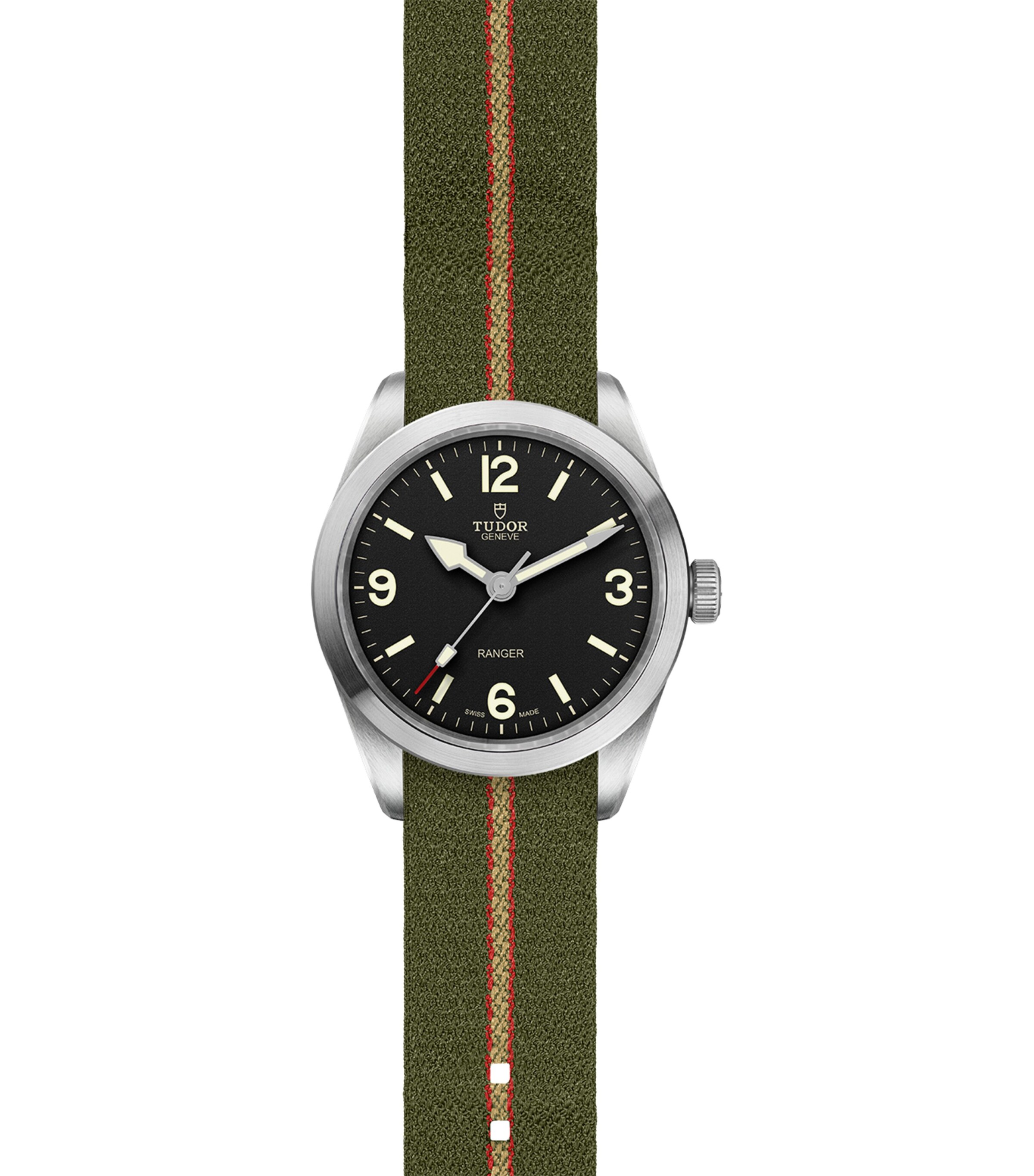 TUDOR Ranger Stainless Steel Watch 39mm Black Image 2
