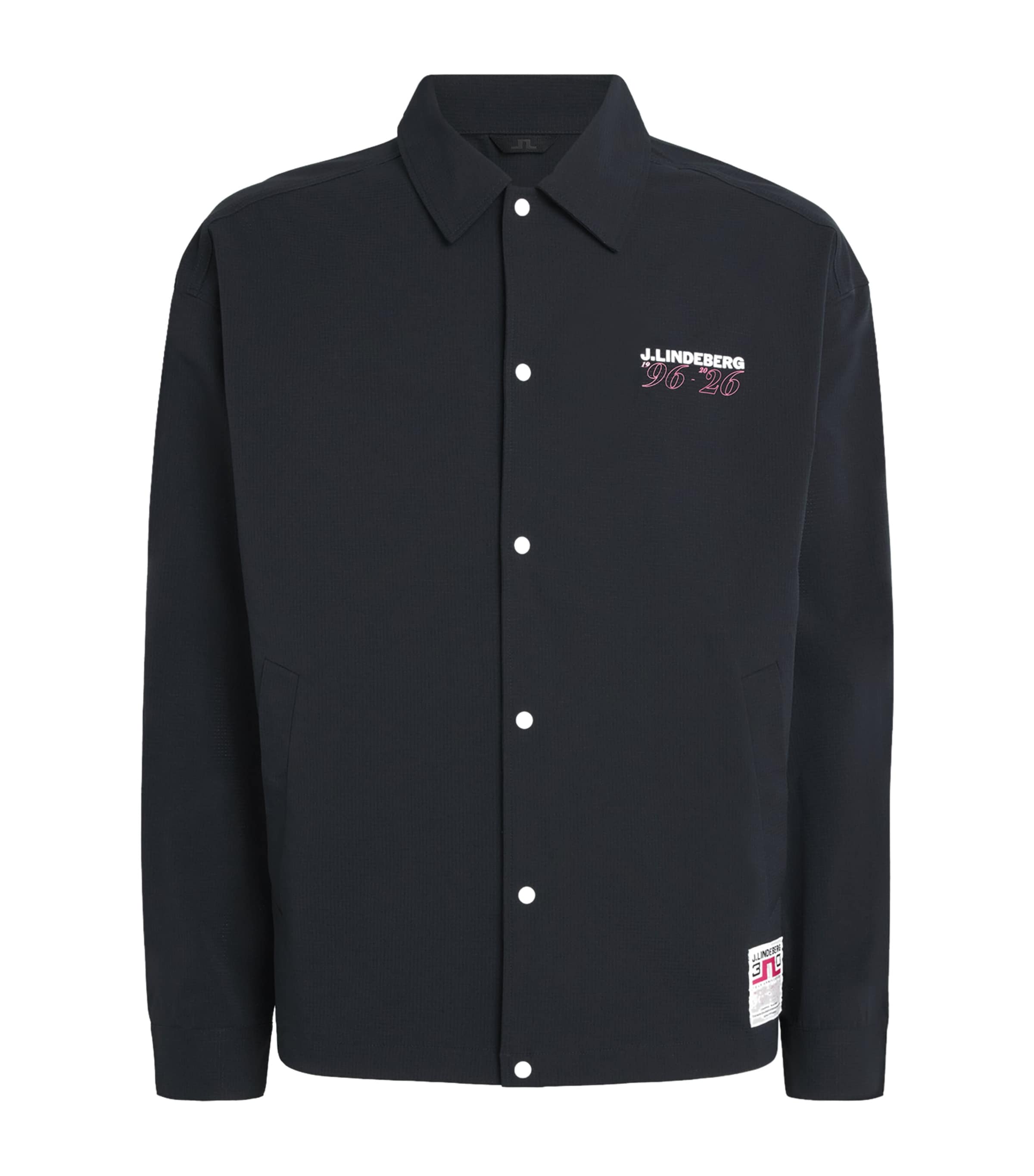 J Lindeberg Mens 30Y Cam Coach Jacket Black Image 1