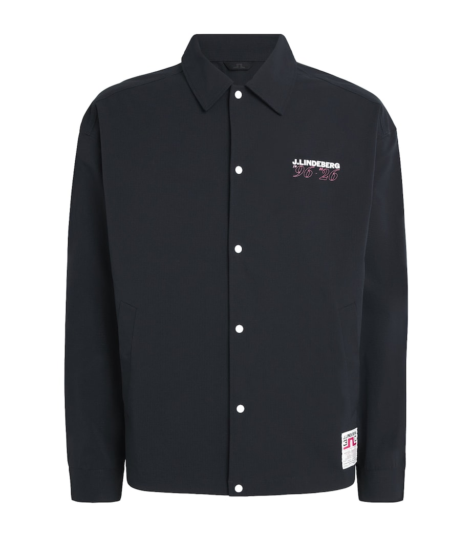 J Lindeberg Mens 30Y Cam Coach Jacket Black Image 1
