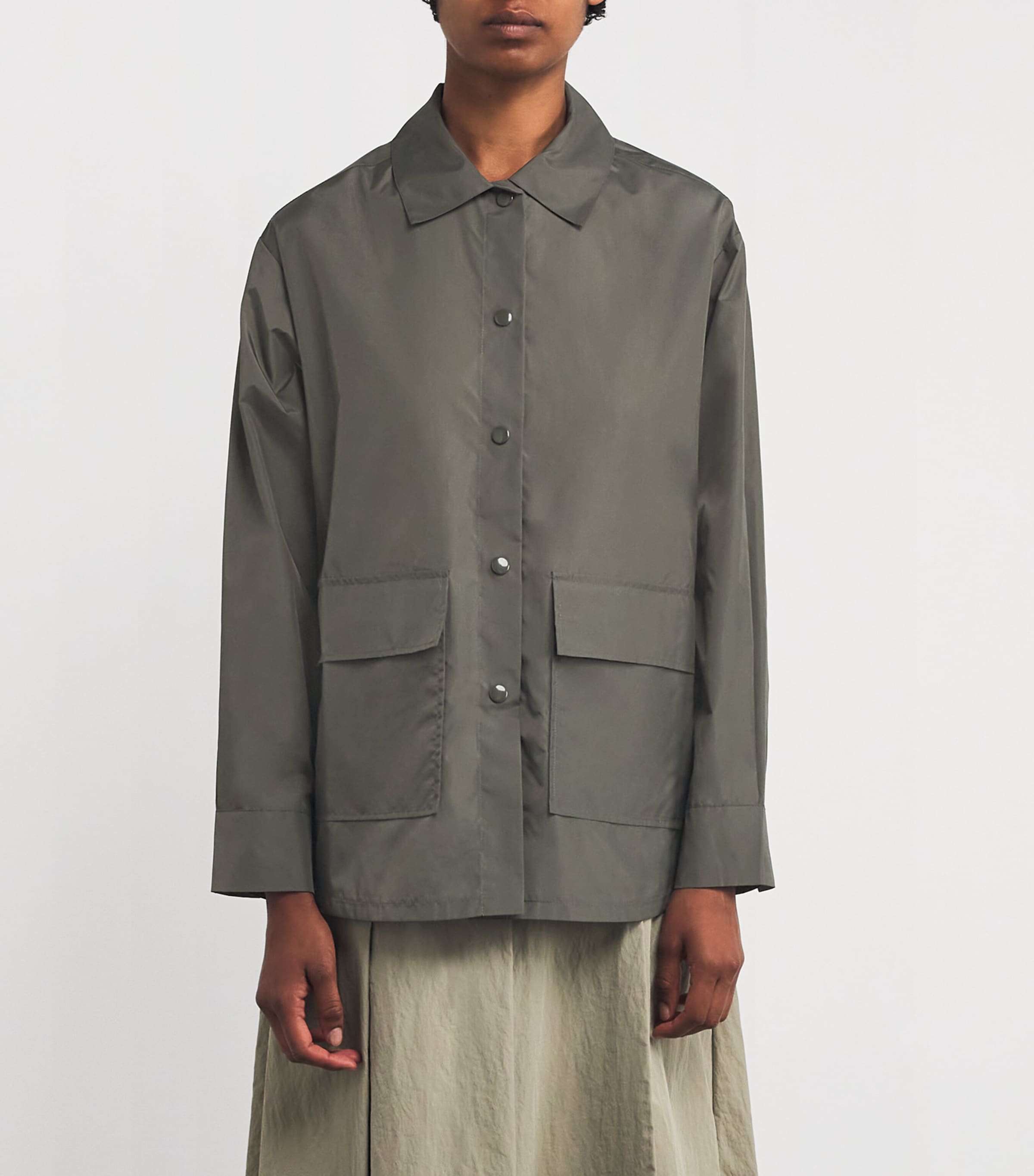 Nylon Overshirt KAKI Image 3
