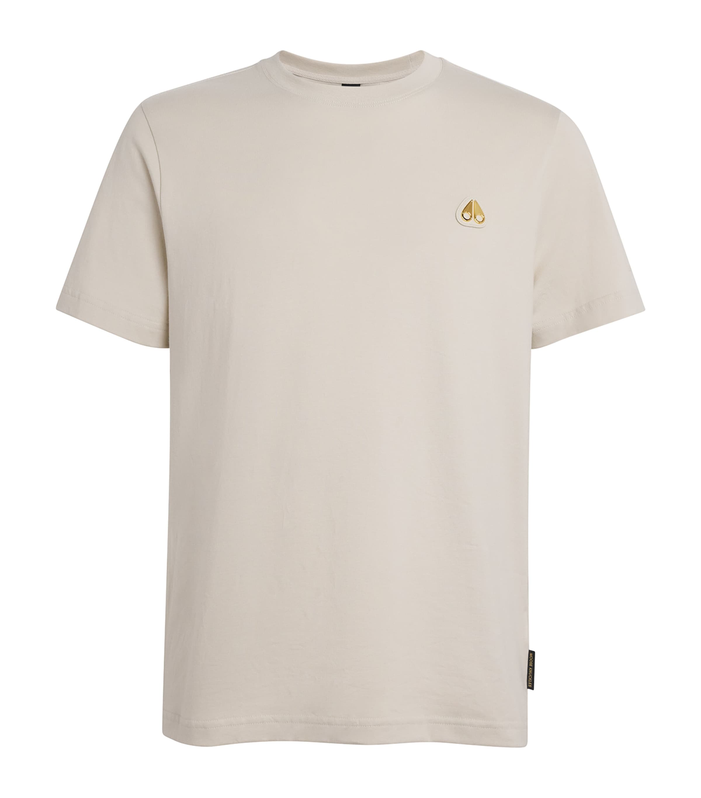 Moose Knuckles Mens Cotton Crescent T-Shirt Alabaster Image 1