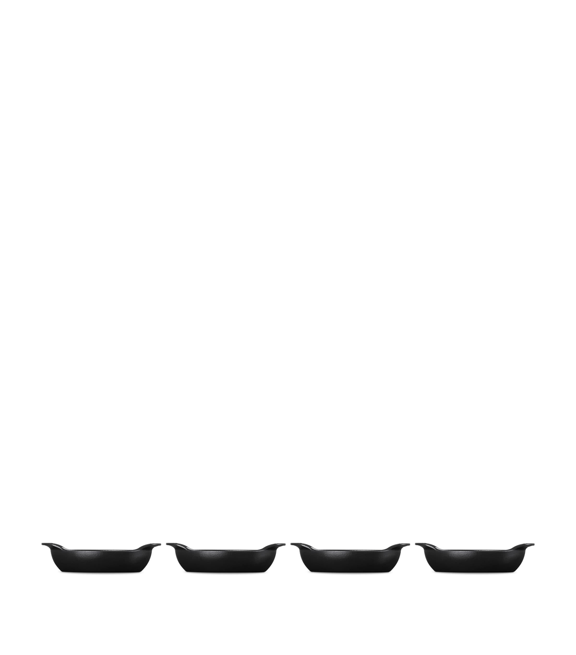 Set of 4 Cast Iron Gourmand Oval Mini Bakers (15cm) NO COLOUR Image 4