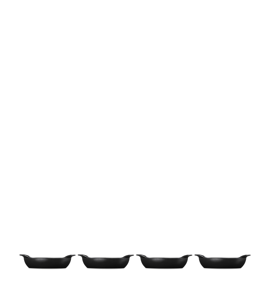 Set of 4 Cast Iron Gourmand Oval Mini Bakers (15cm) NO COLOUR Image 4