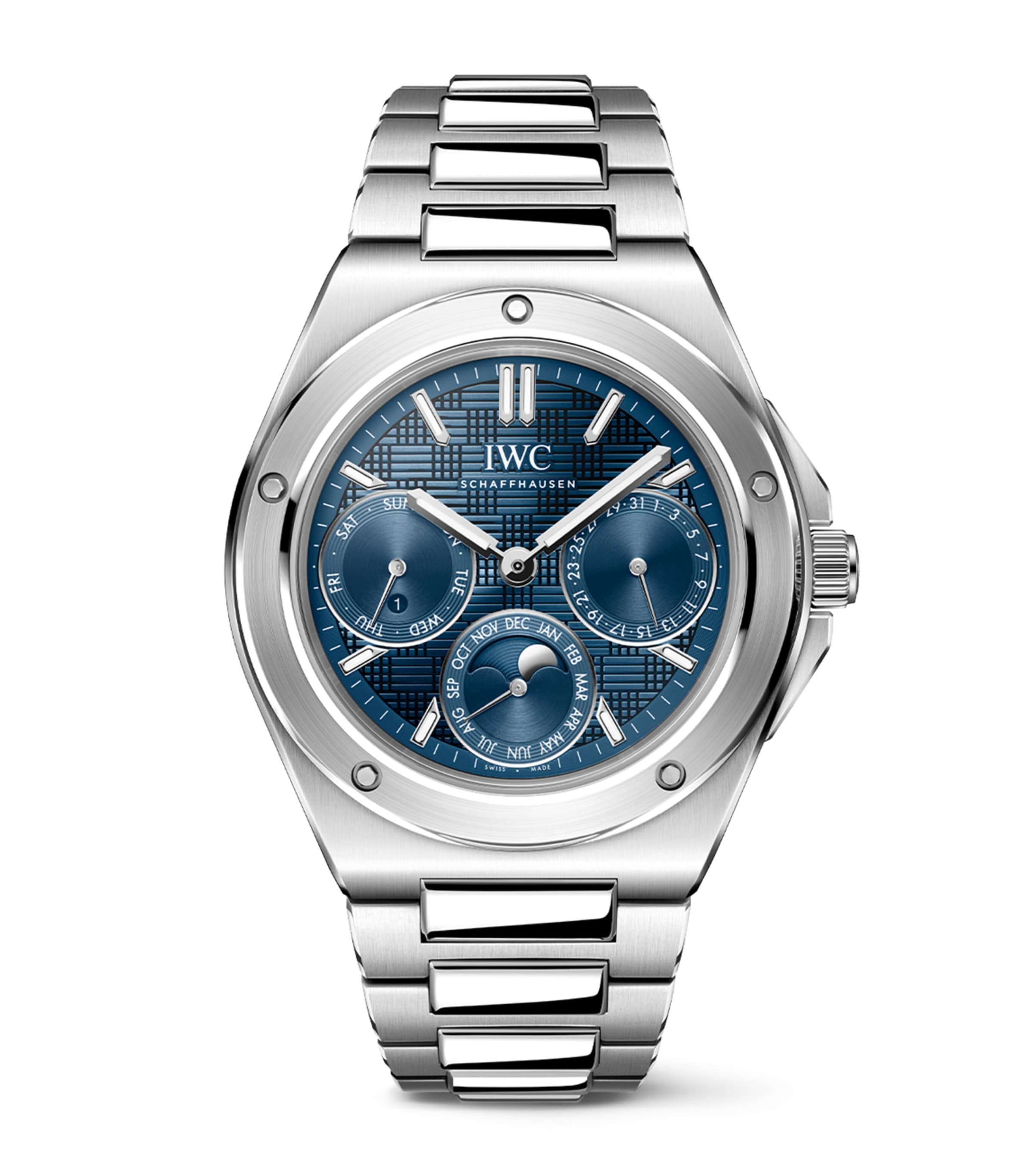 Stainless Steel Ingenieur Automatic Perpetual Calendar Watch 41.6mm BLUE Image 1