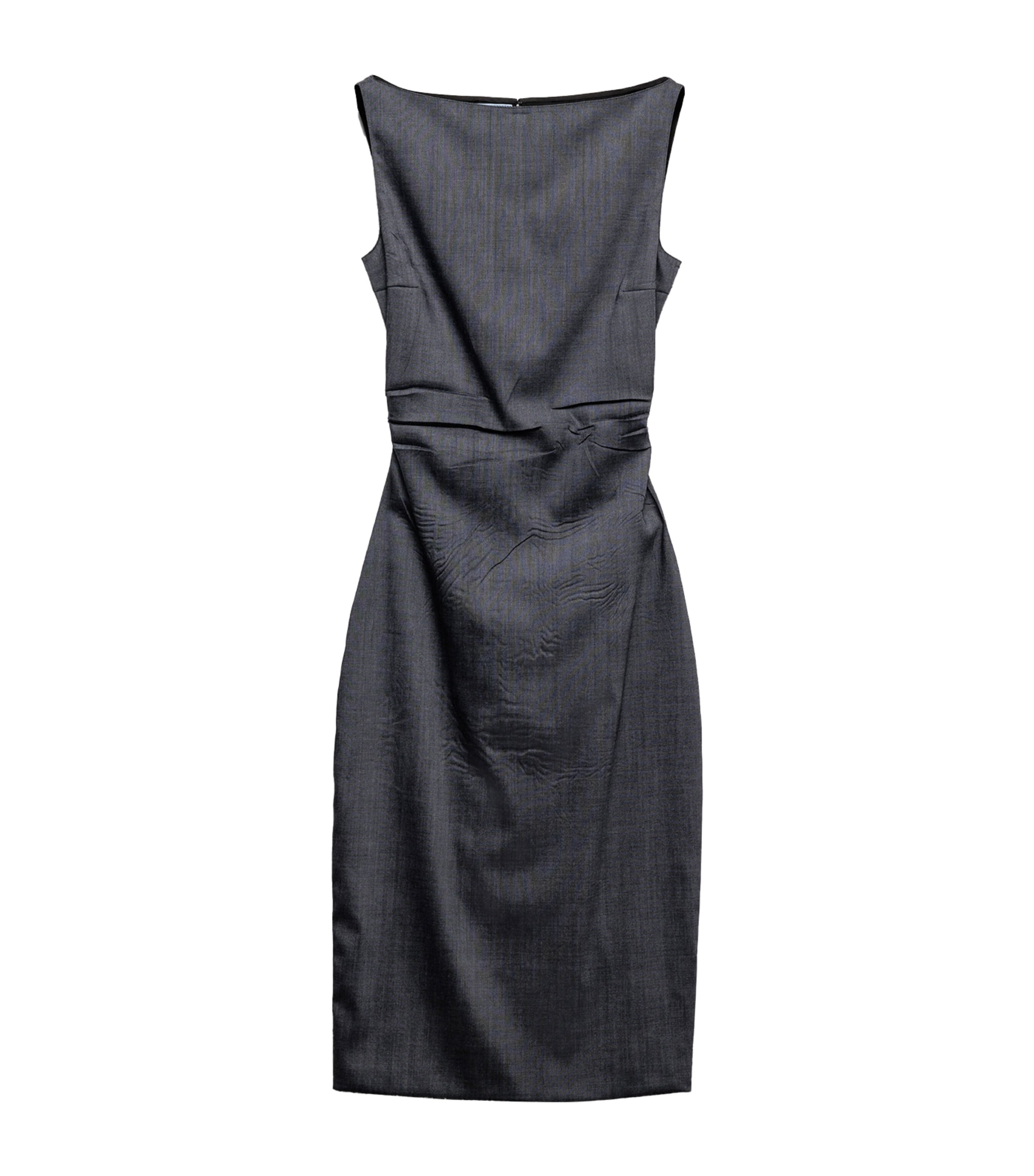 Prada Womens Mohair-Blend Midi Dress Image 1