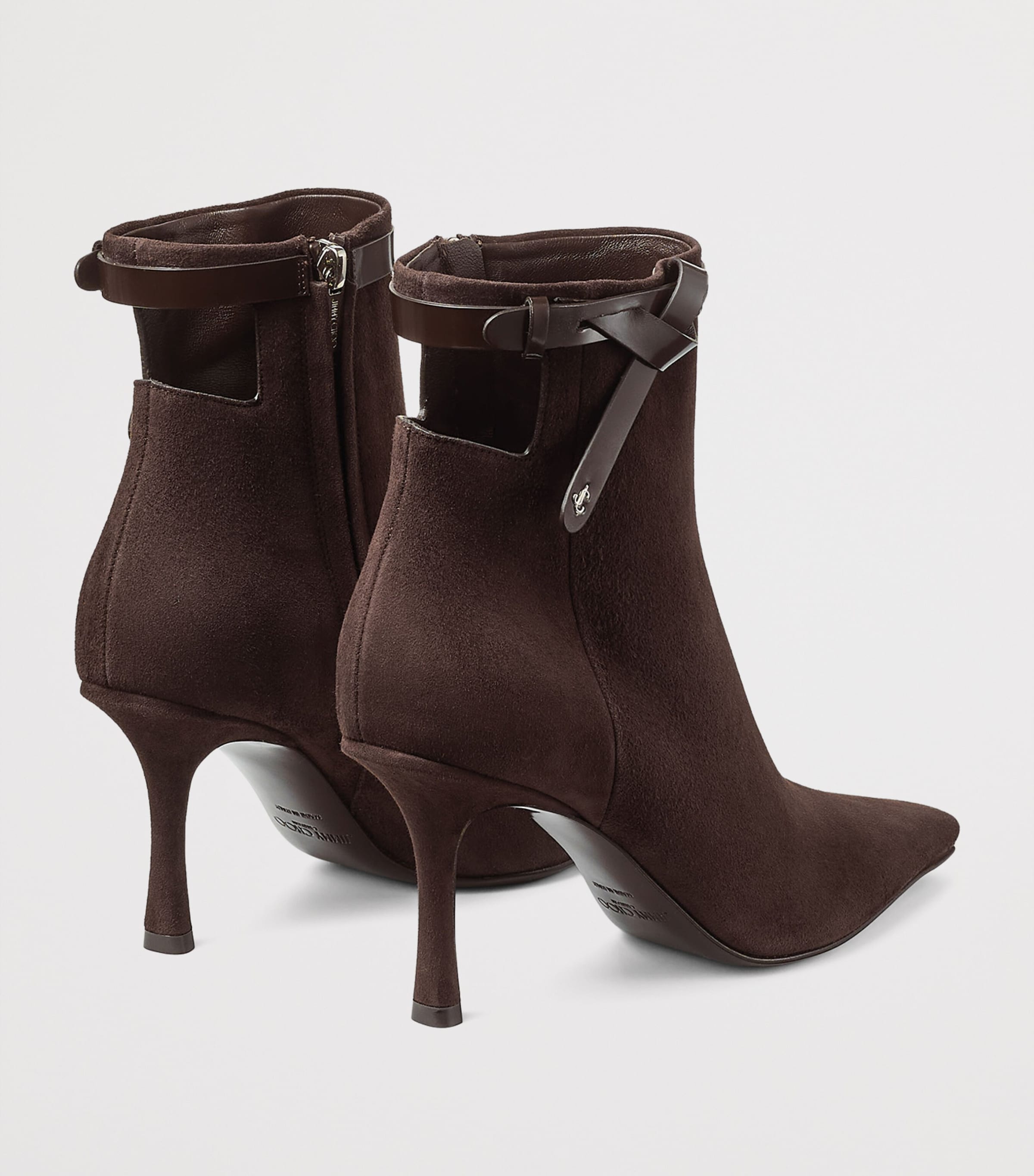 Camie AB 85 Suede Heeled Boots CHOCOLATE/CHOCOLATE Image 3