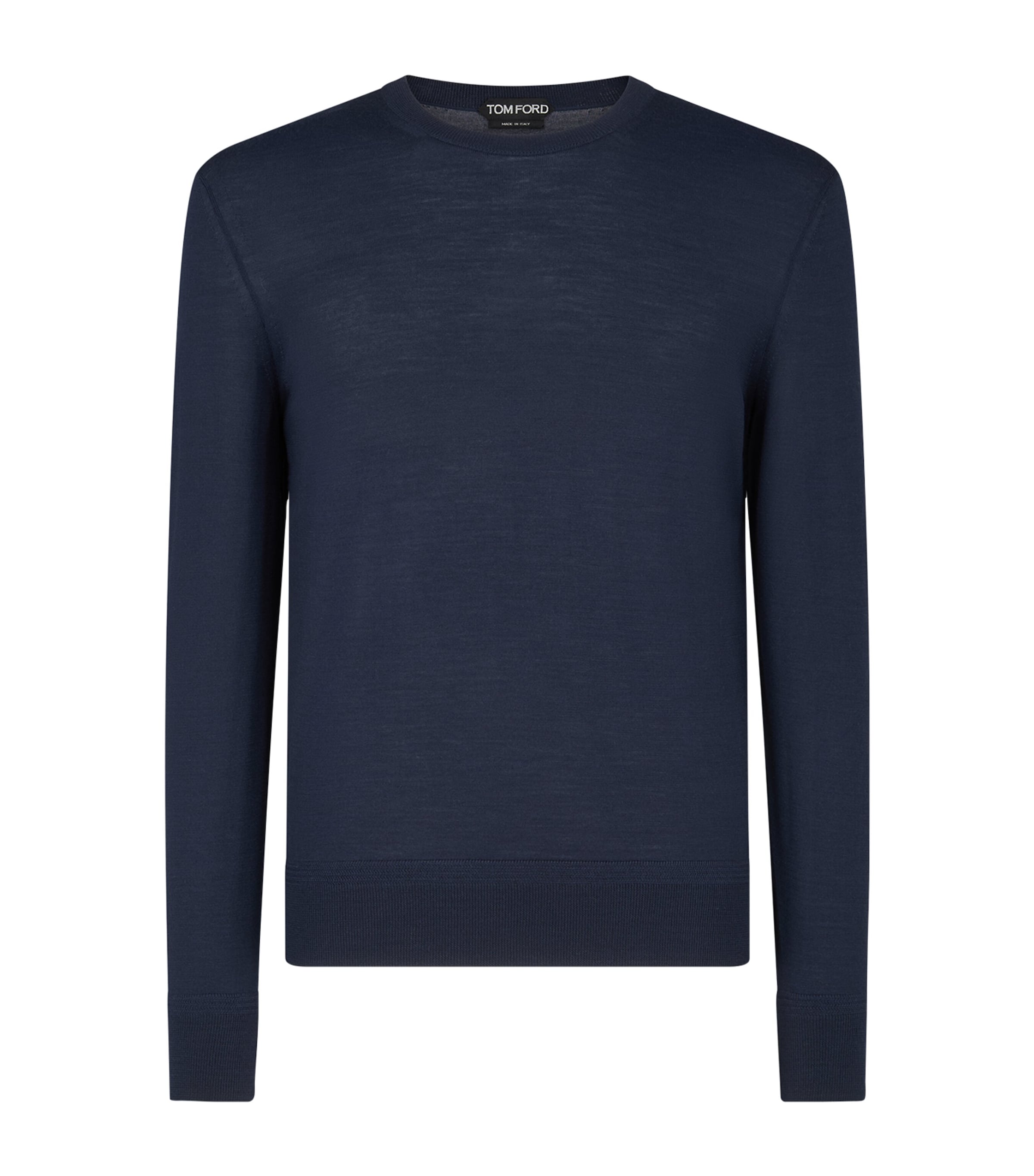 Tom Ford Wool Sweater In Navy
