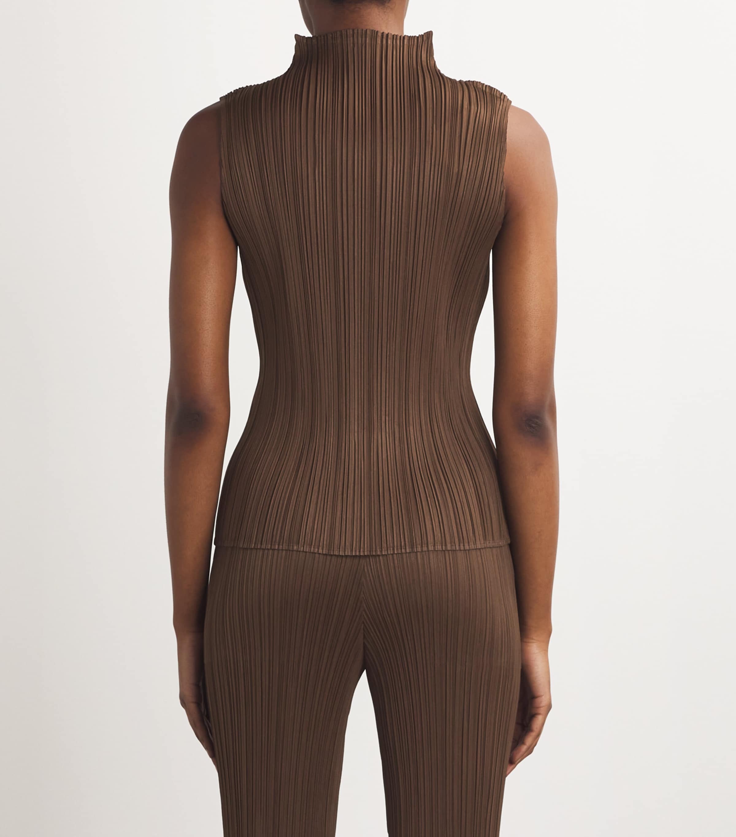 柔らかい Pleats Please Issey Miyake New Colorful Basics Tank Top チュニック