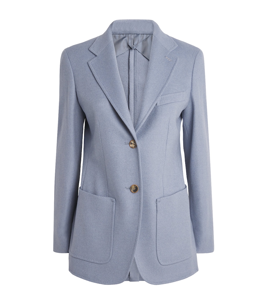 Alpaca-Cashmere-Yak Blazer LIGHT BLUE Image 1