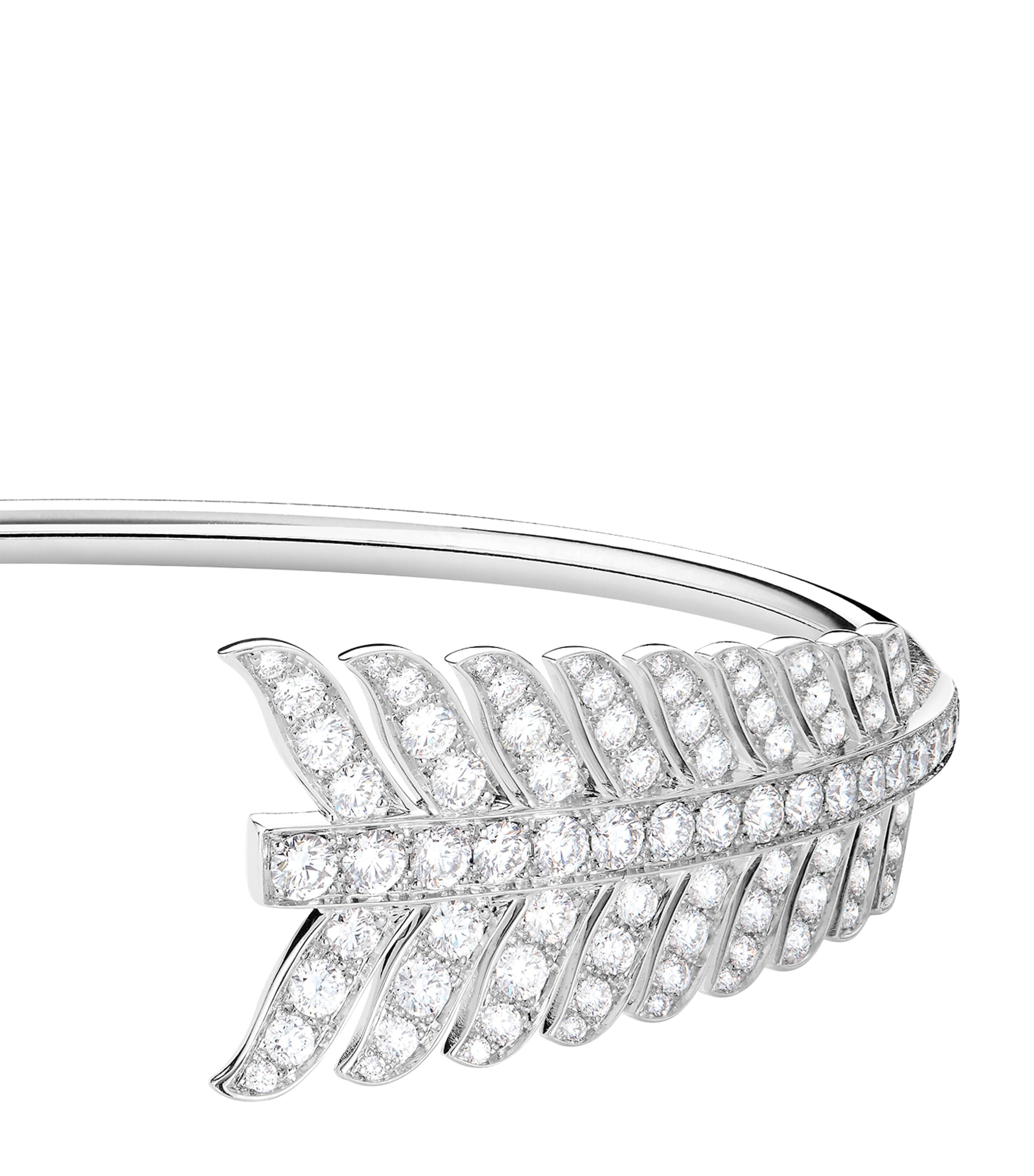 White Gold and Diamond Nature Triomphante Flèche Bracelet WHITE GOLD Image 3