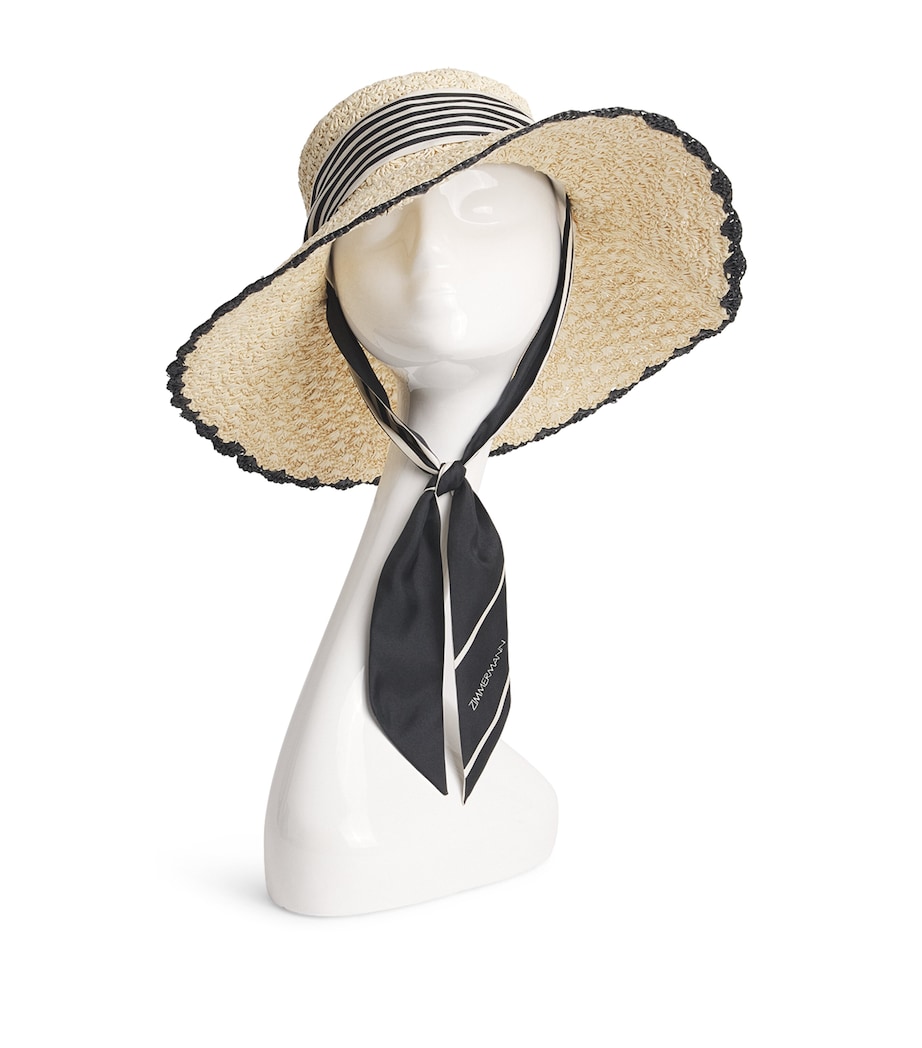 Raffia Sun Hat NATRUAL/BLACK NTLBLK Image 1