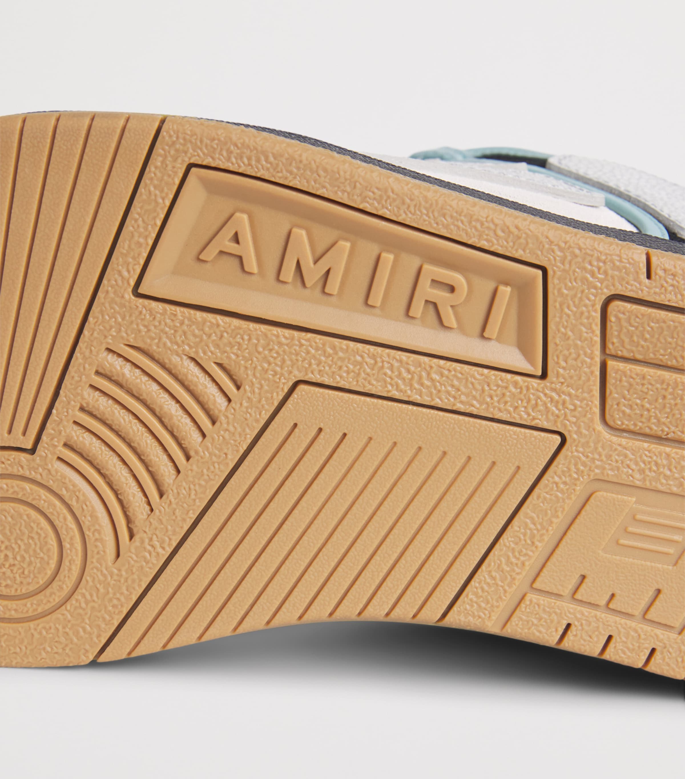 AMIRI Suede Skel Top Low Sneakers Black Image 7