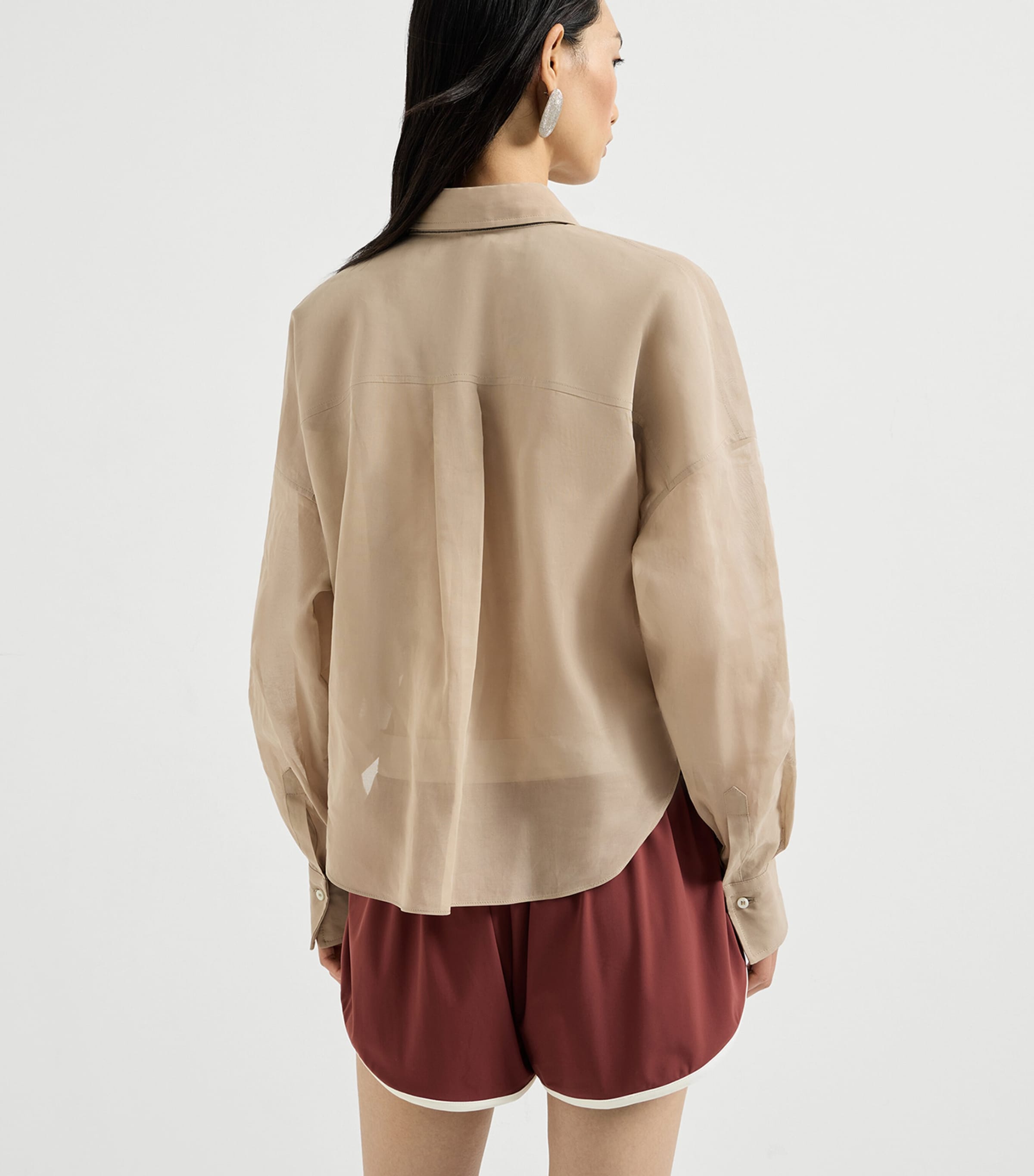 Brunello Cucinelli Womens Cotton Organza Shirt Image 5