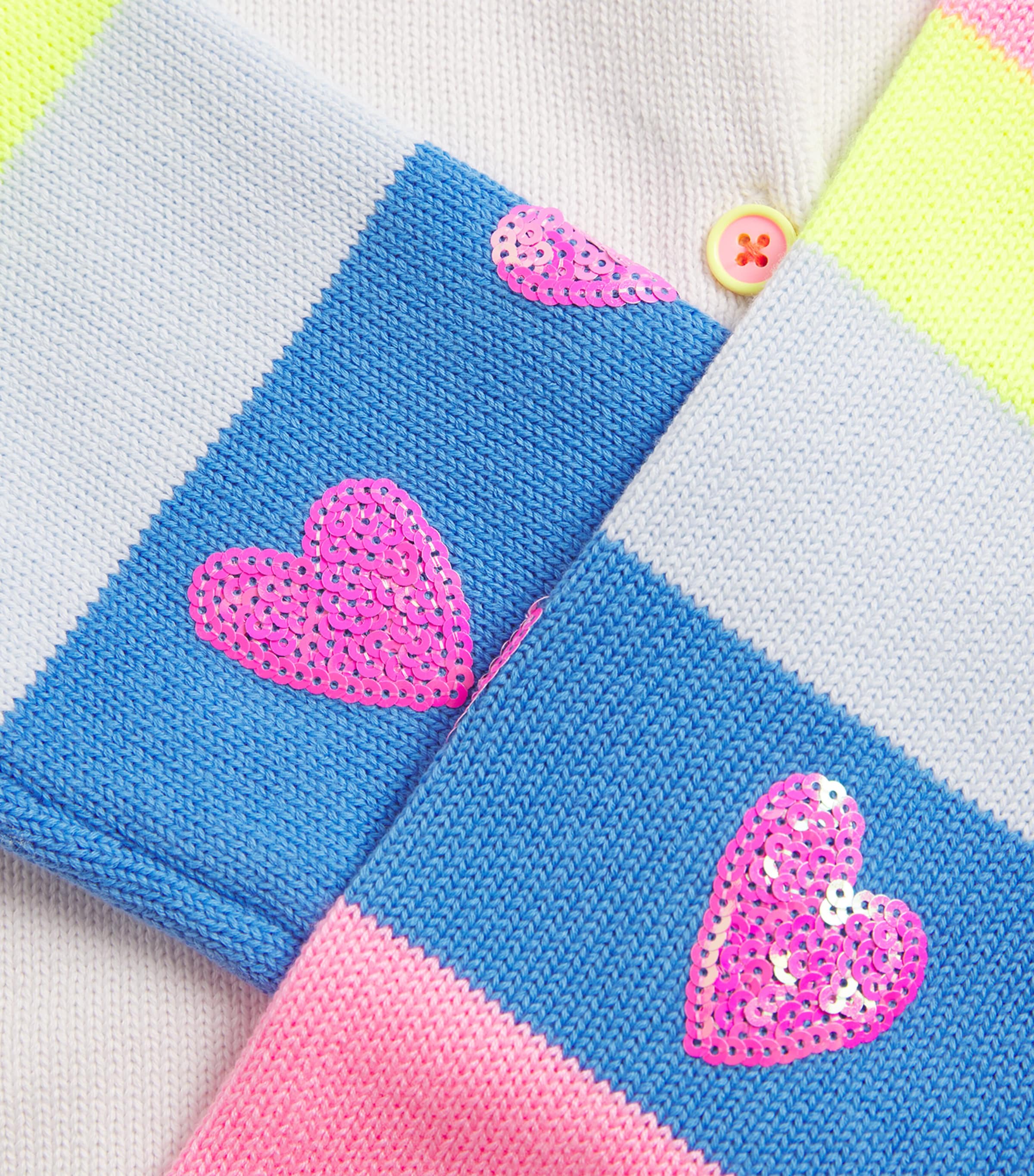 Cotton Striped-Sleeve Cardigan (2-12 Years) 10P WHITE Image 4