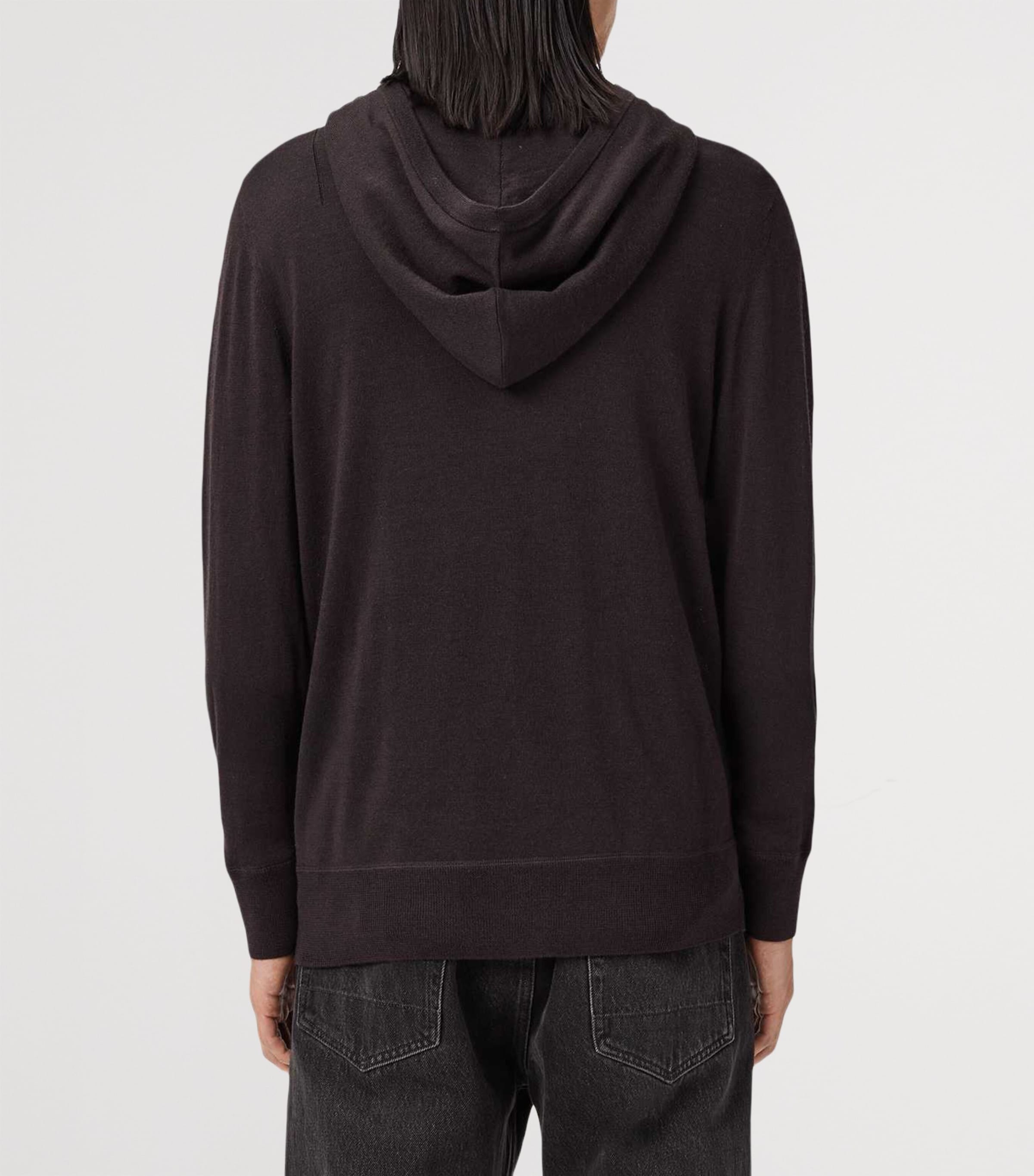 Merino Wool Mode Hoodie ESPRESSO BROWN Image 6