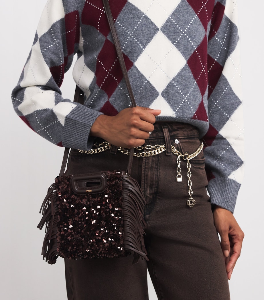 Sequin M Mini Bag BROWN Image 5