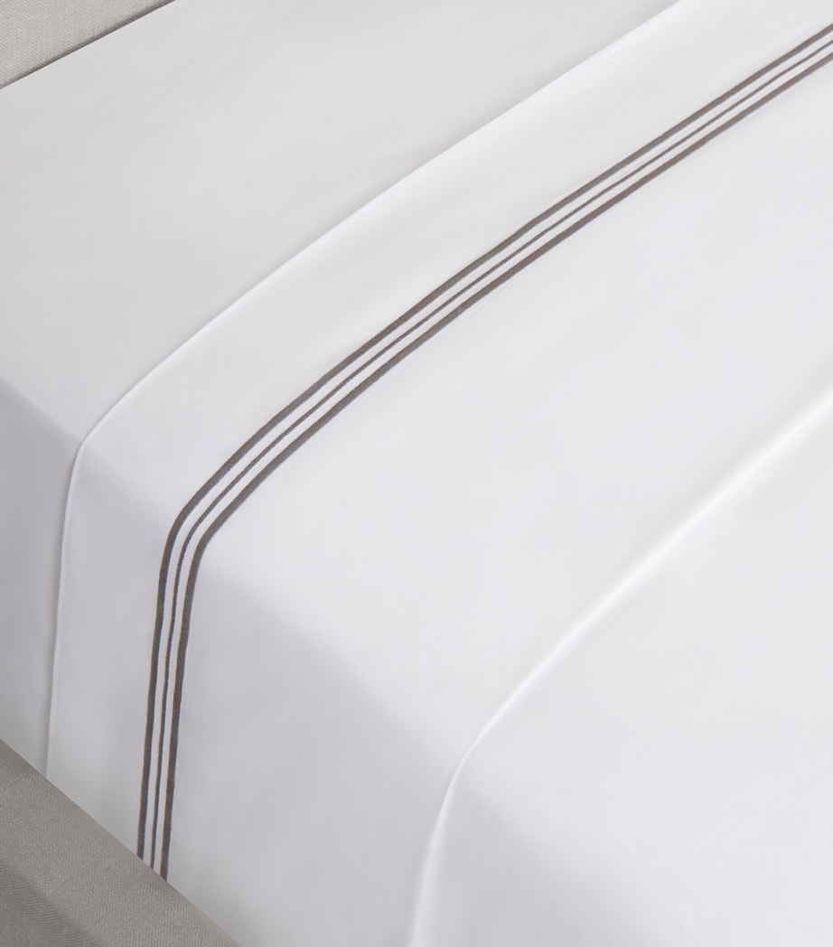 Triplo Super King Flat Sheet Set (270cm x 320cm) BN51 WHITESLATE G Image 5