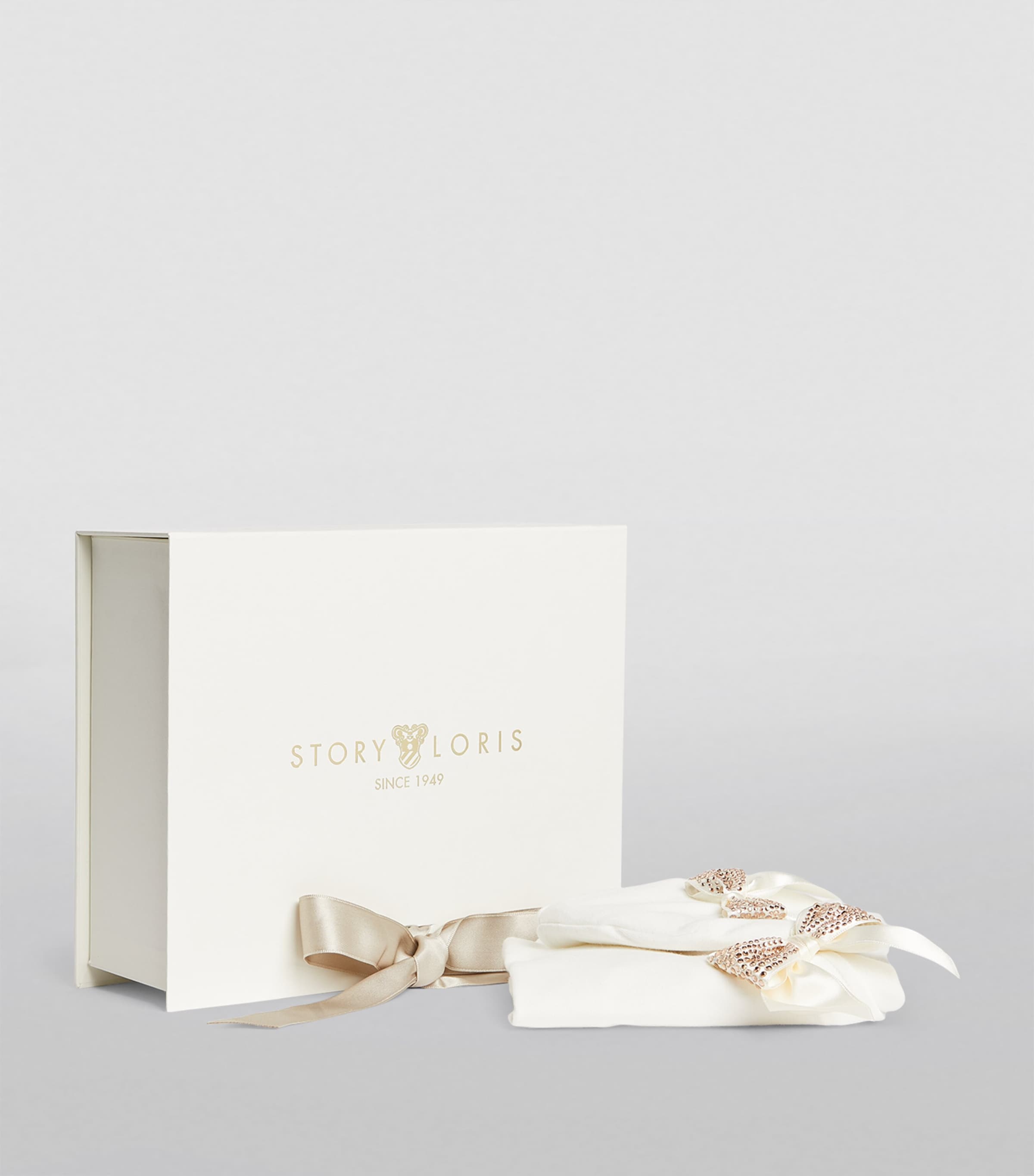 Story Loris Embellished Bow All-In-One and Hat (1-9 Months) Latte Image 2