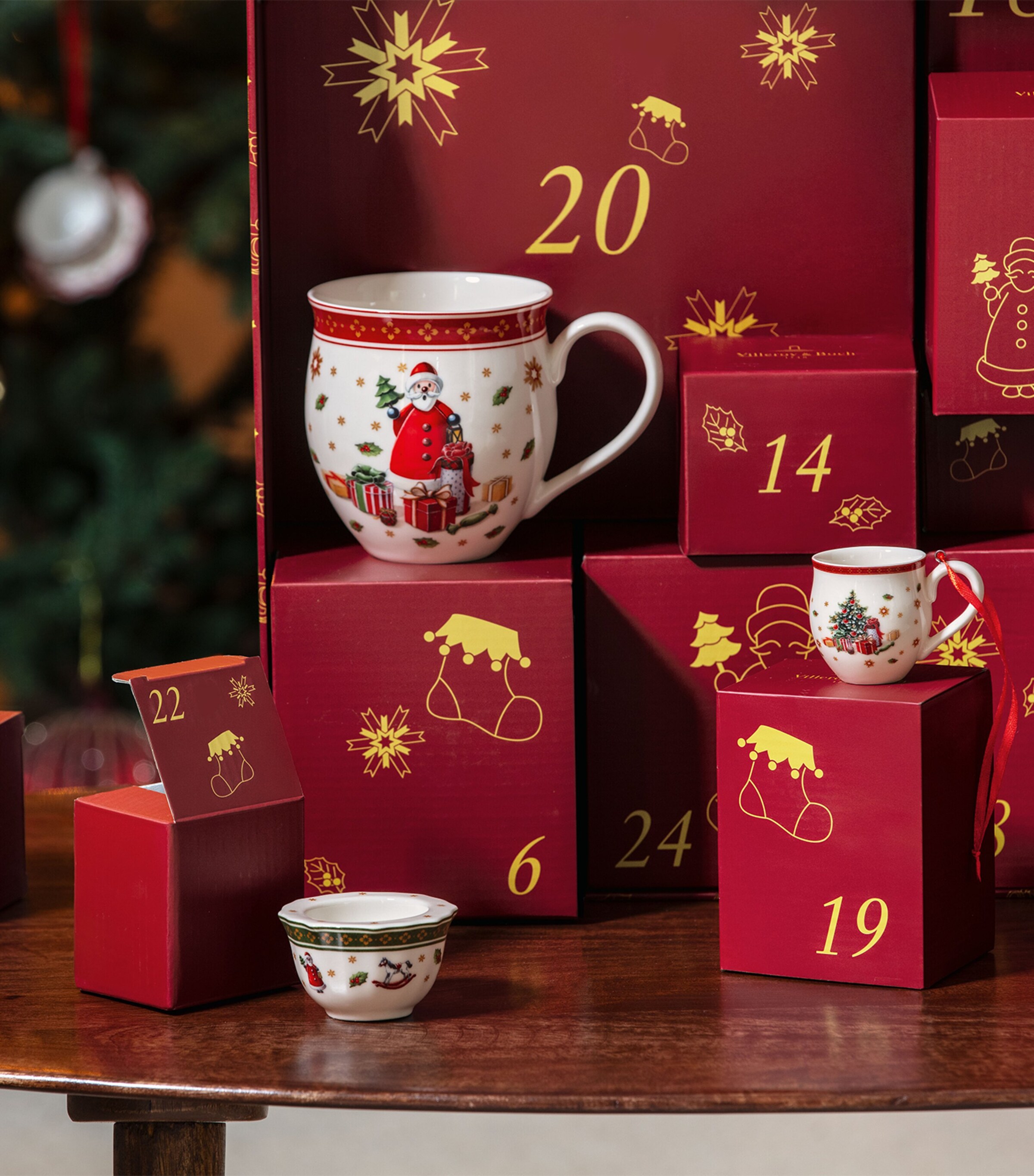 Porcelain Toy's Delight Crockery Advent Calendar MULTI Image 2