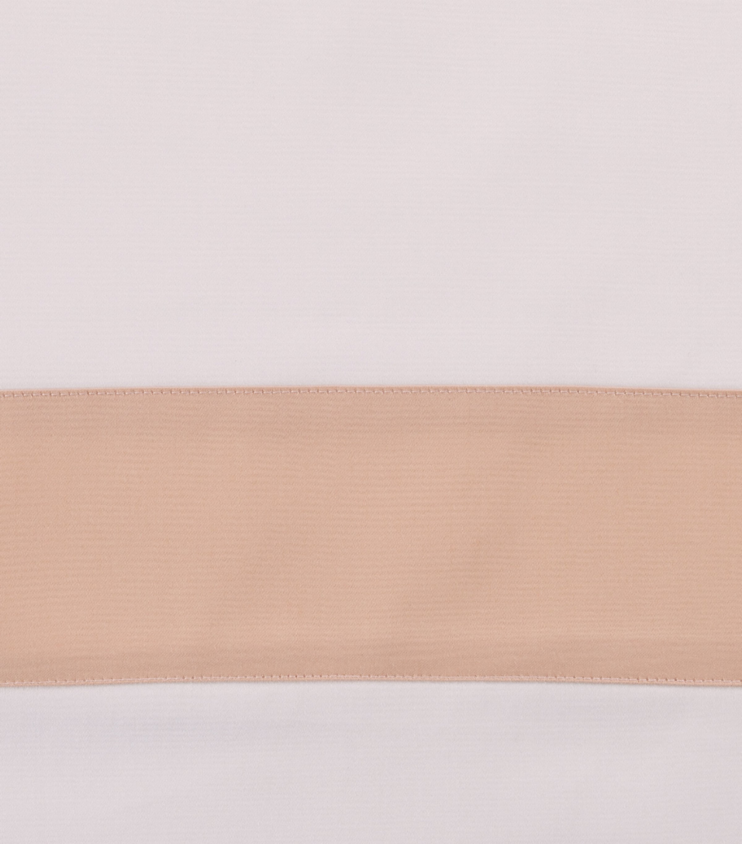 Frette Cotton Breeze Border Square Pillowcase (65cm x 65cm) Milk/misty Bl Image 4