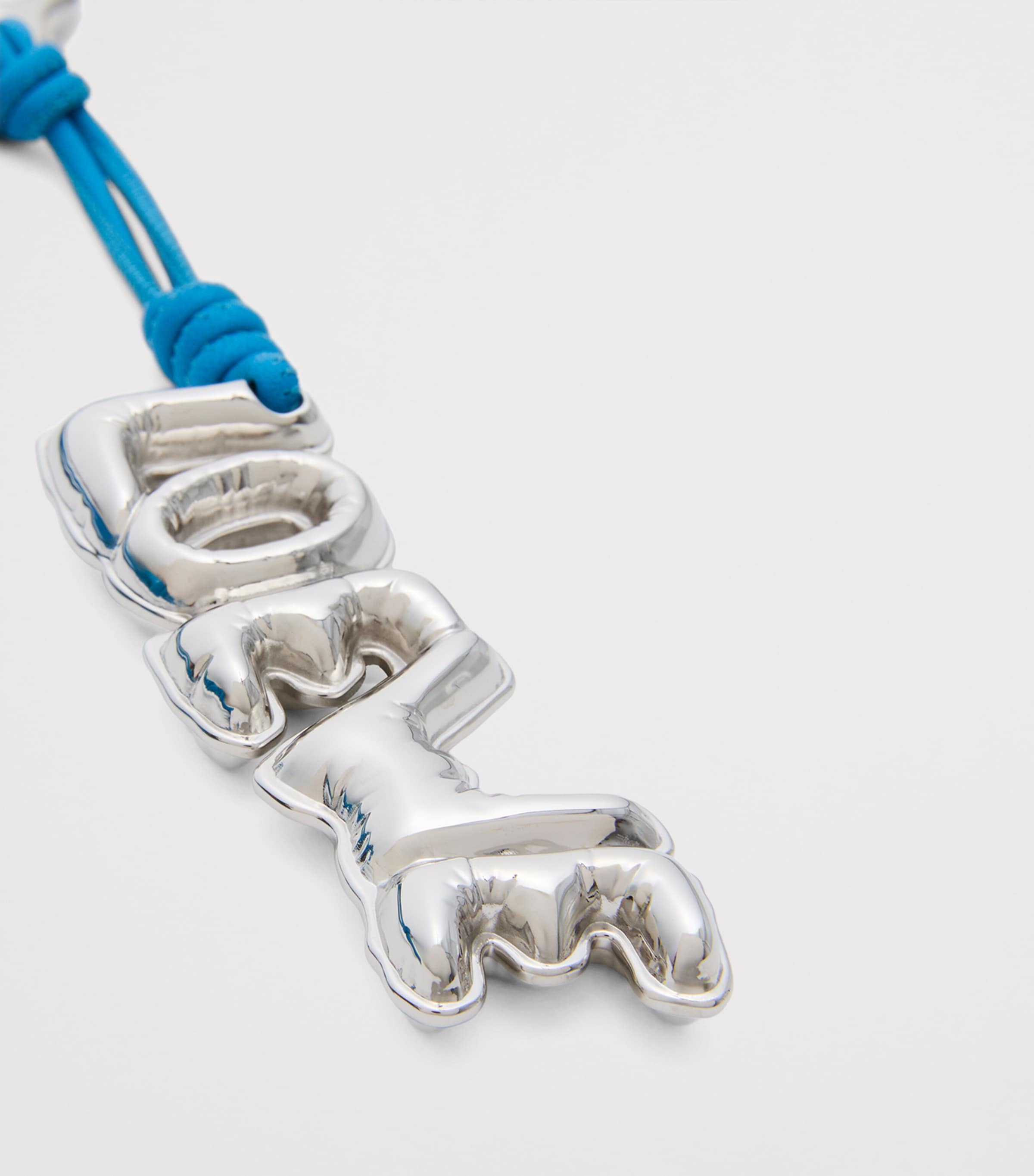 LOEWE Inflated Logo Charm Silver Image 2