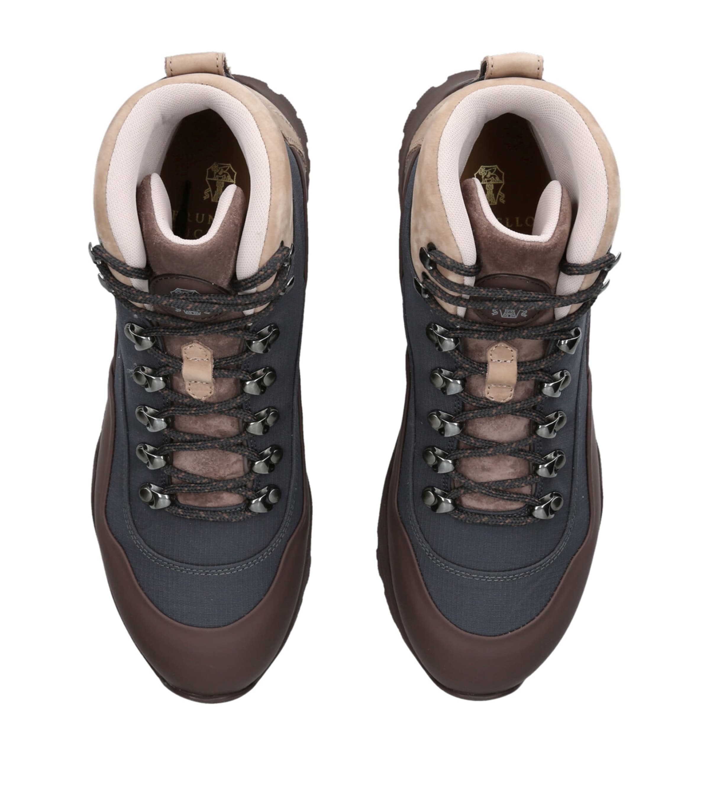 Ripstop Nylon Suede-Trim Boots BLUE OTHER Image 4