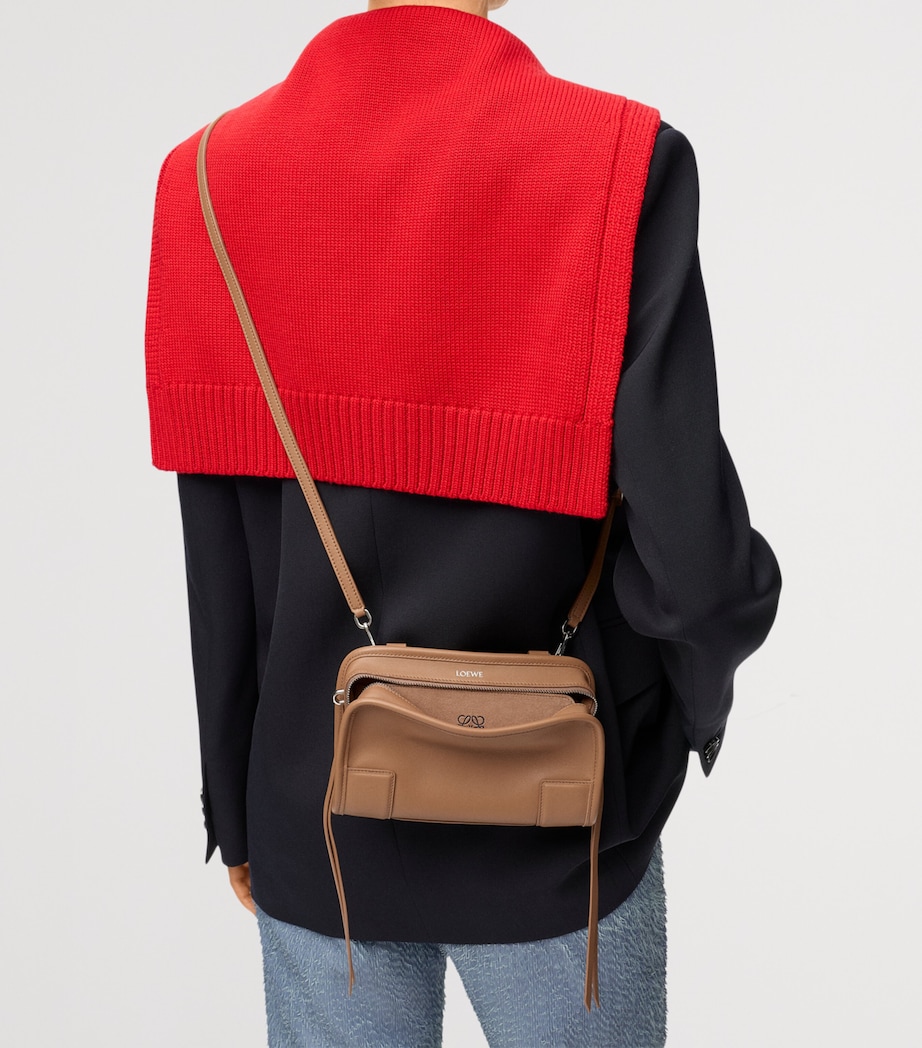LOEWE Mini Calfskin Amazona 180 Top-Handle Bag Mocha Image 2