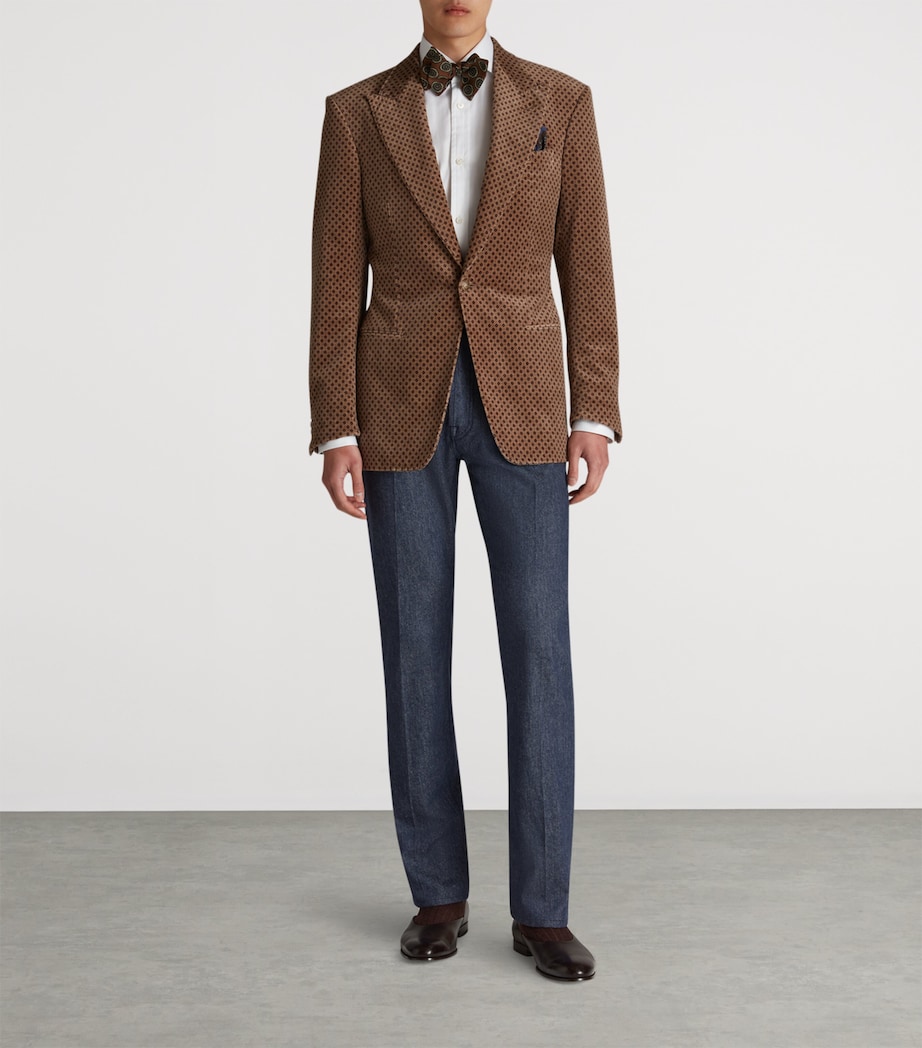 Wool-Blend Denim Trousers 408BLUE INDIGO Image 2