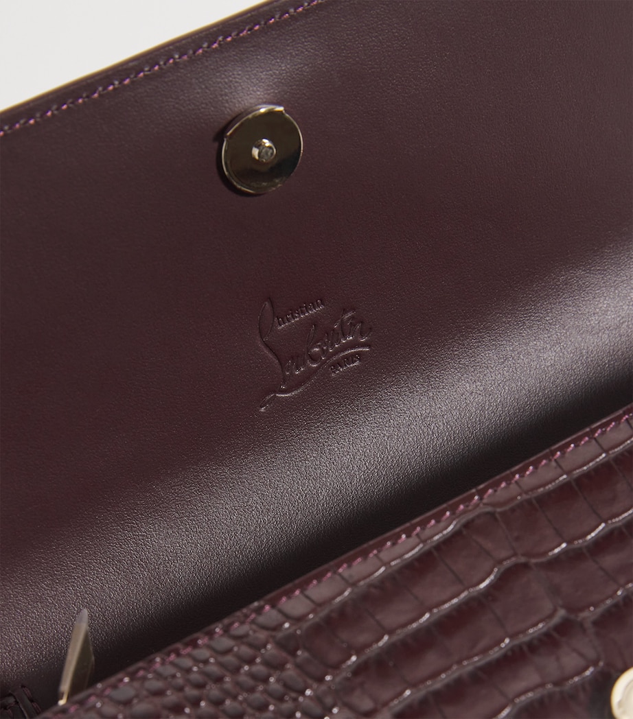 Loubi54 Alligator-Embossed Leather Chain Wallet R813 Image 4