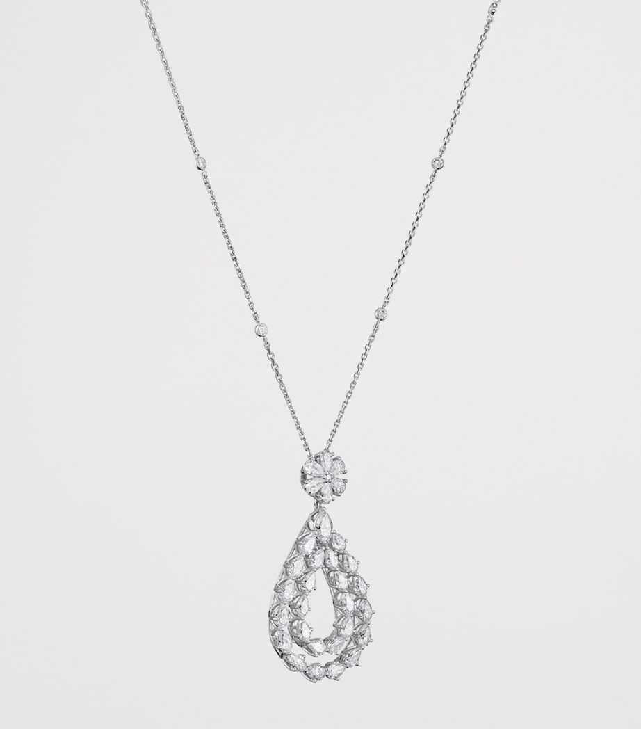 White Gold and Diamond L'Heure du Diamant Necklace 18K WHITE GOLD Image 4